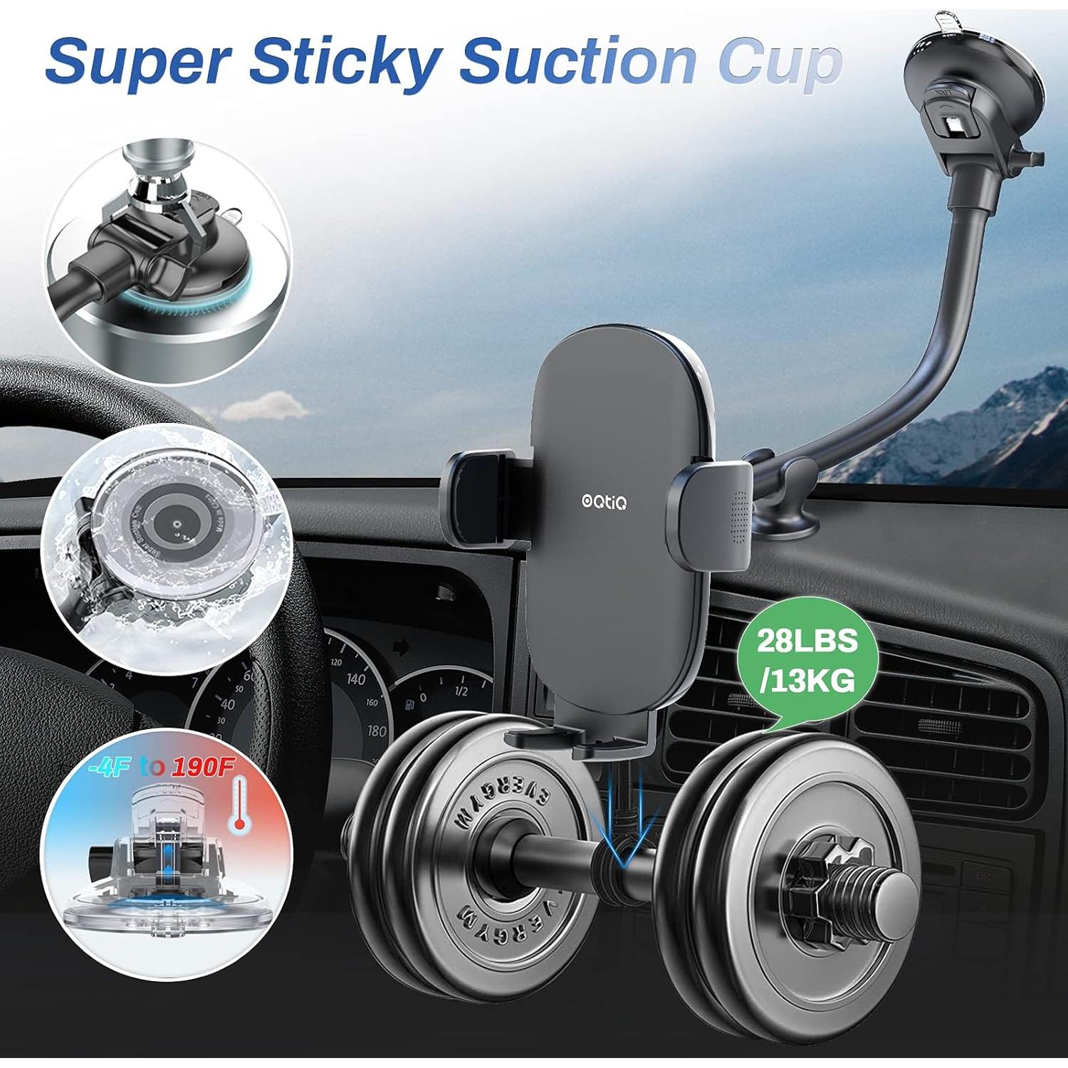 Soporte para teléfono de coche OQTIQ 33 cm con ventosa