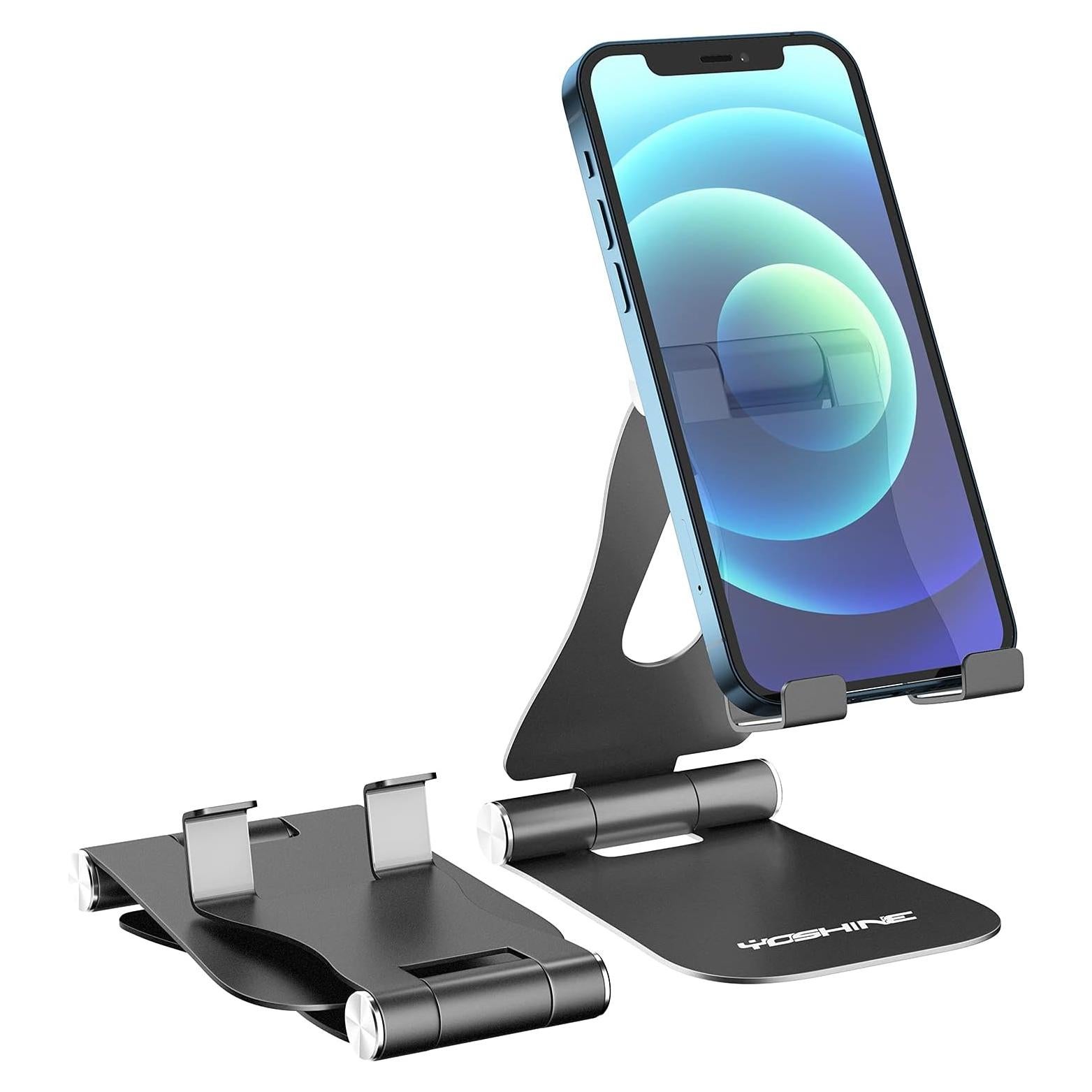 Soporte para Teléfono Móvil YoShine Ajustable Plegable Negro