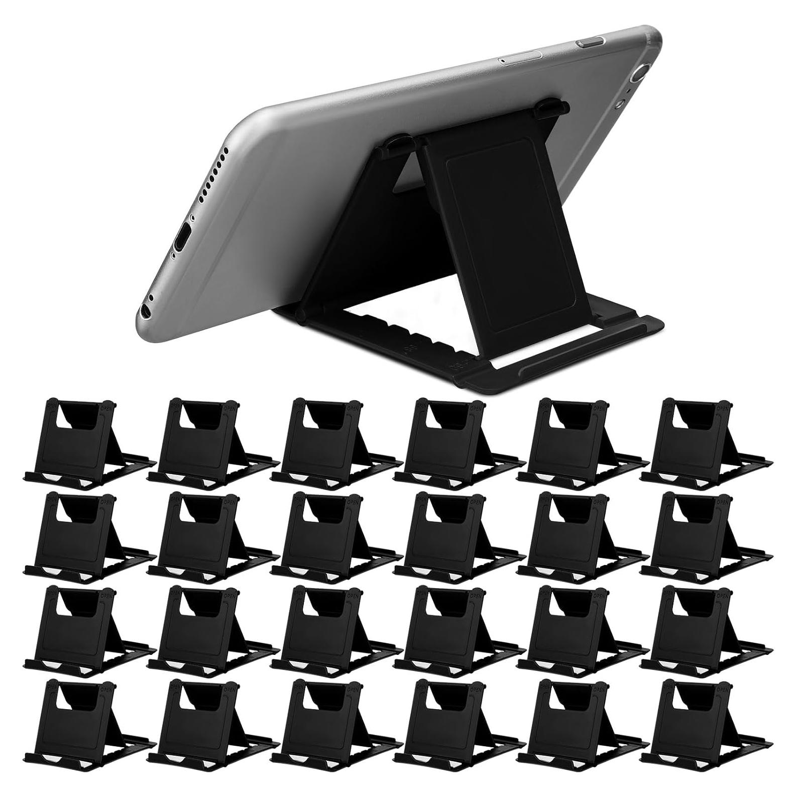 Soporte Plegable para Teléfono Móvil Macarrie 24 Pcs Negro