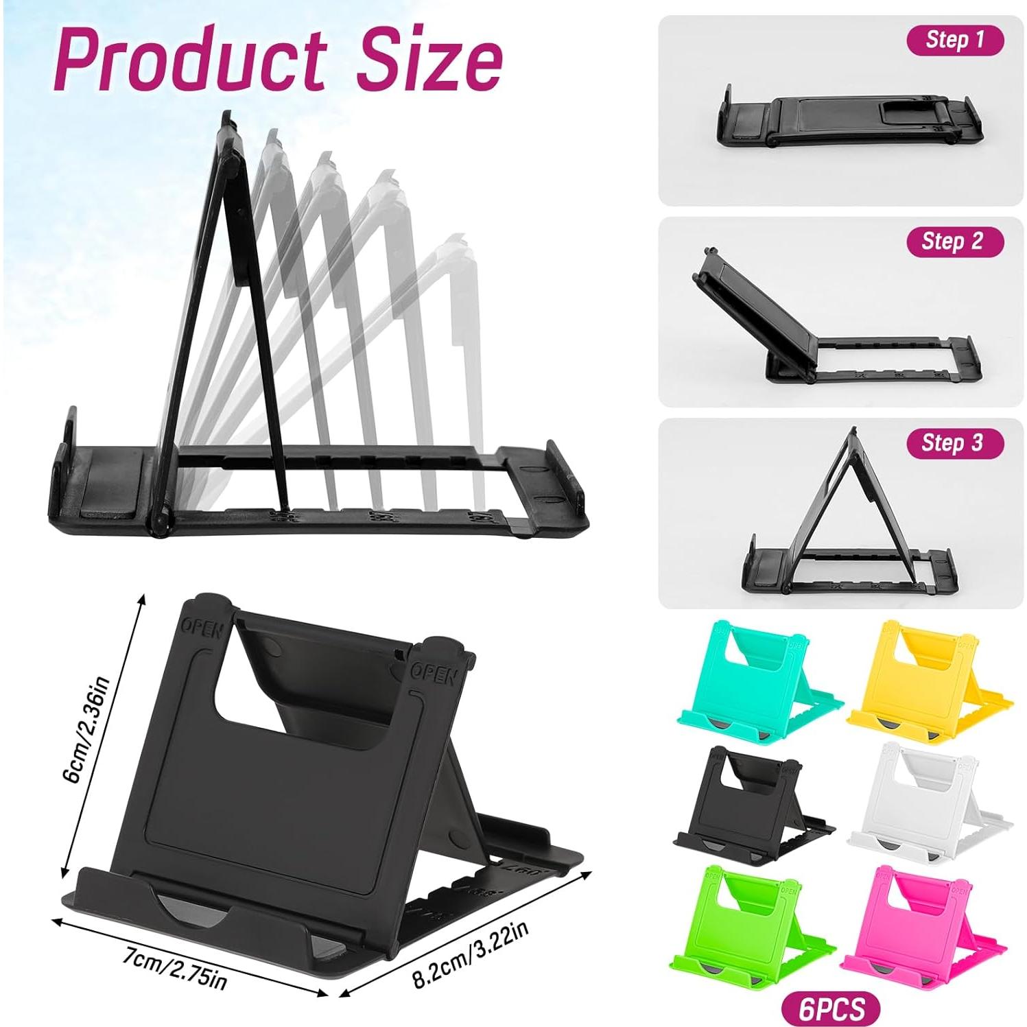 Soporte de teléfono móvil KALIONE 6 unidades colores variados