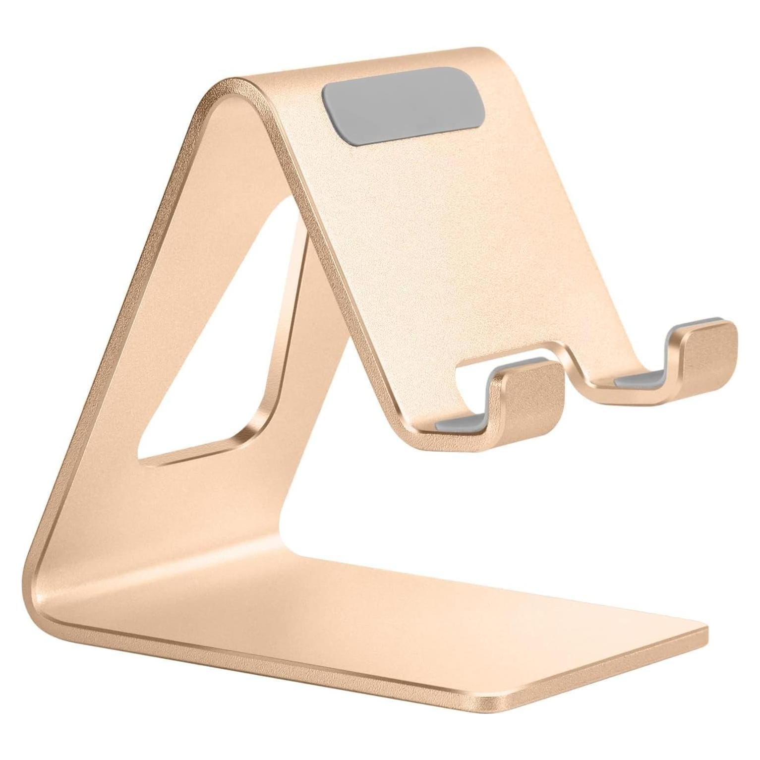 Soporte de Teléfono de Escritorio Aoviho Aluminio Dorado