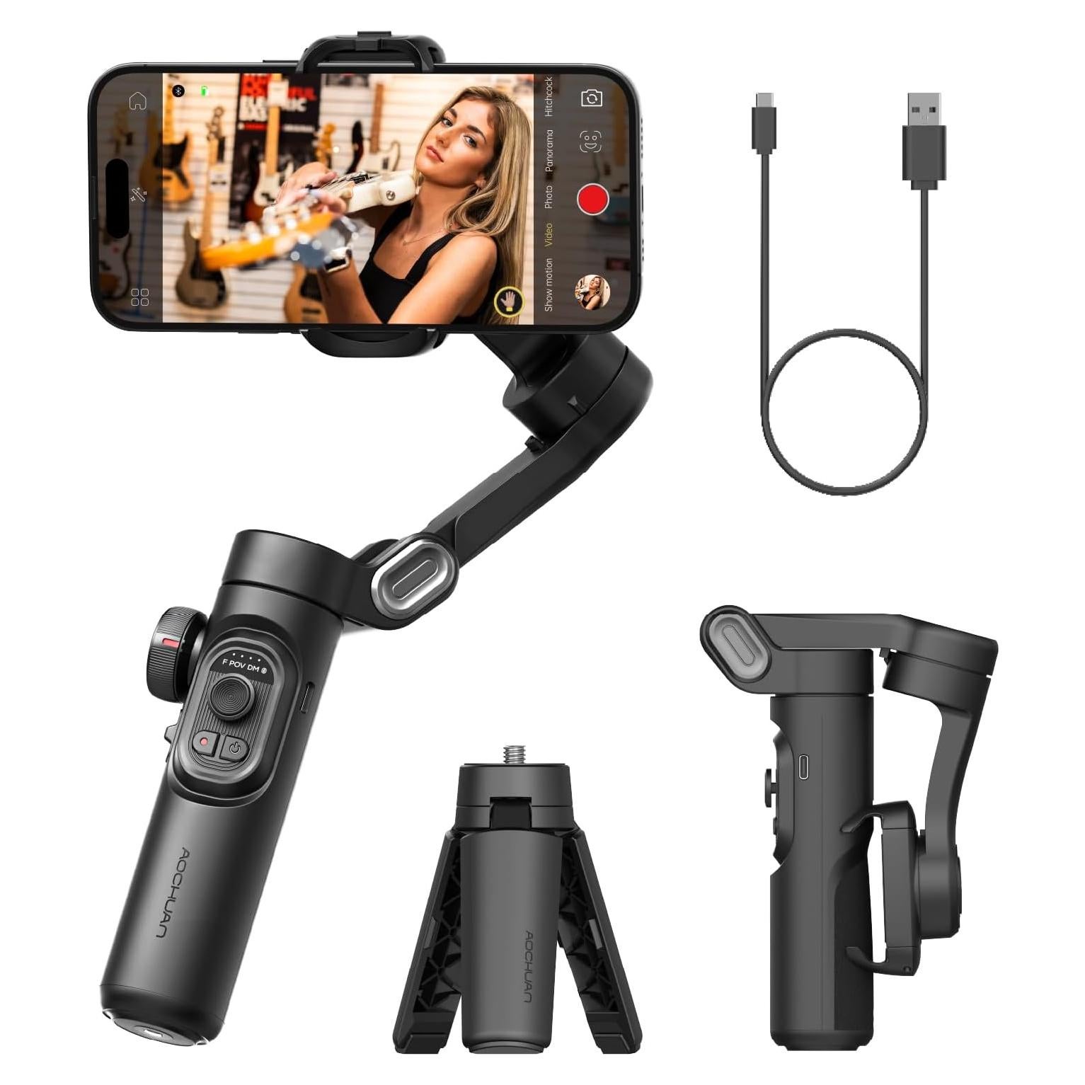 Estabilizador Gimbal 3 Ejes AOCHUAN Smart XE para Smartphones