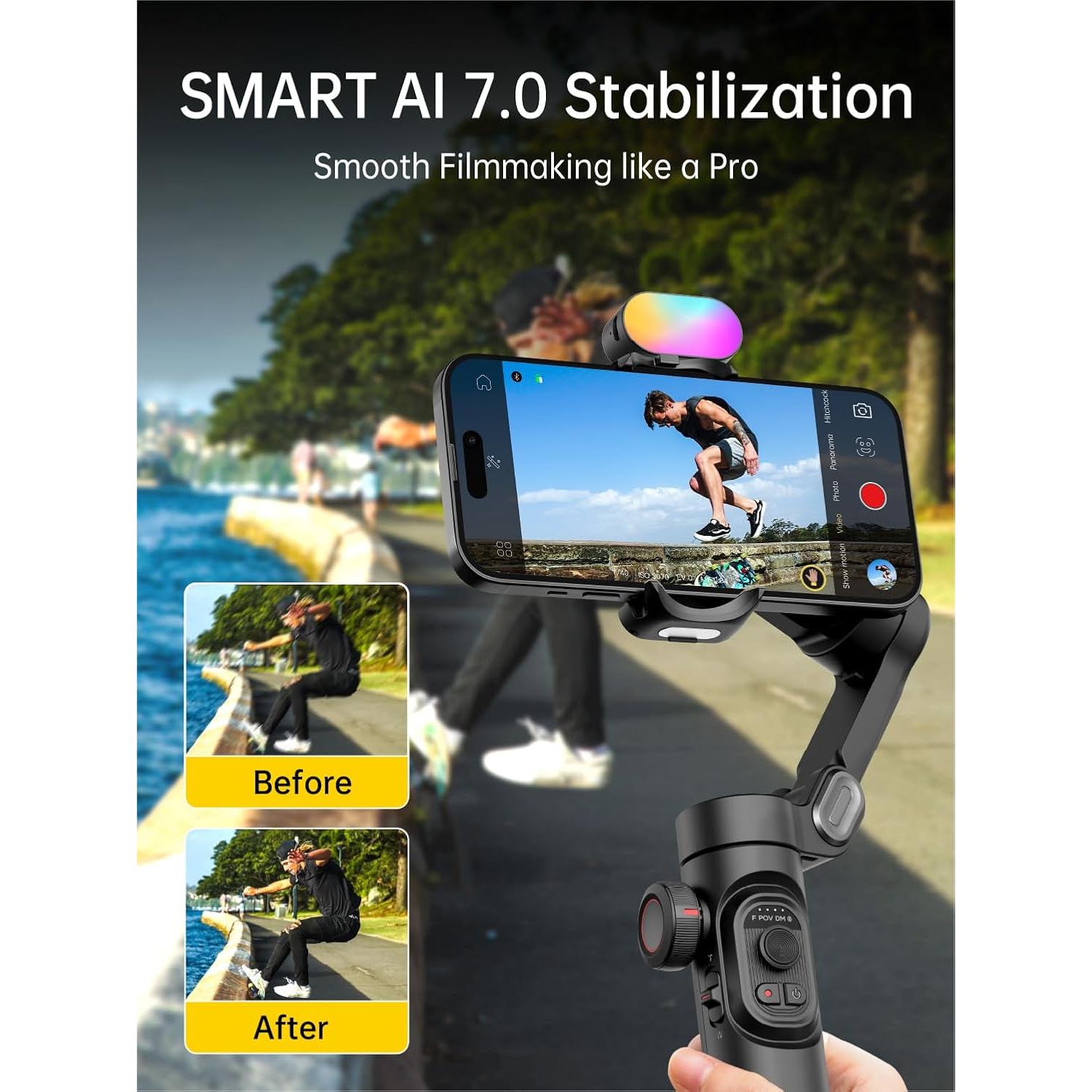 Estabilizador Gimbal 3 Ejes AOCHUAN Smart XE para Smartphones