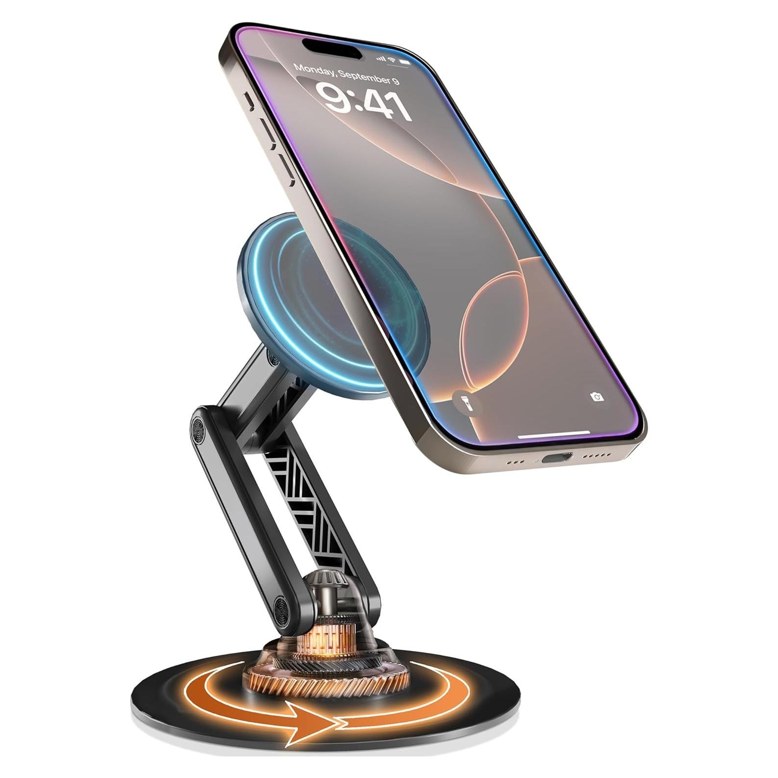 Soporte Cooper Mag360 para iPhone Ajustable 360° Negro