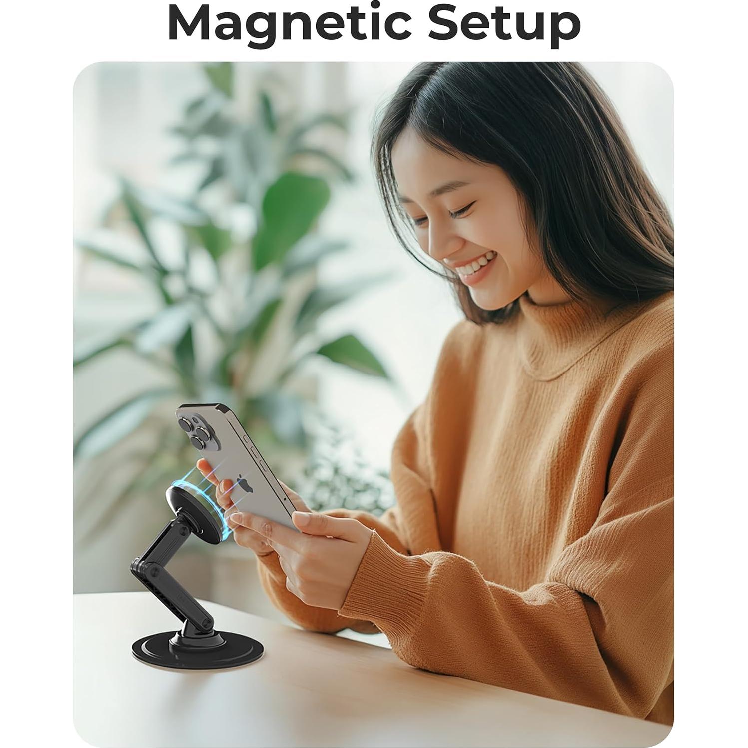 Soporte Cooper Mag360 para iPhone Ajustable 360° Negro