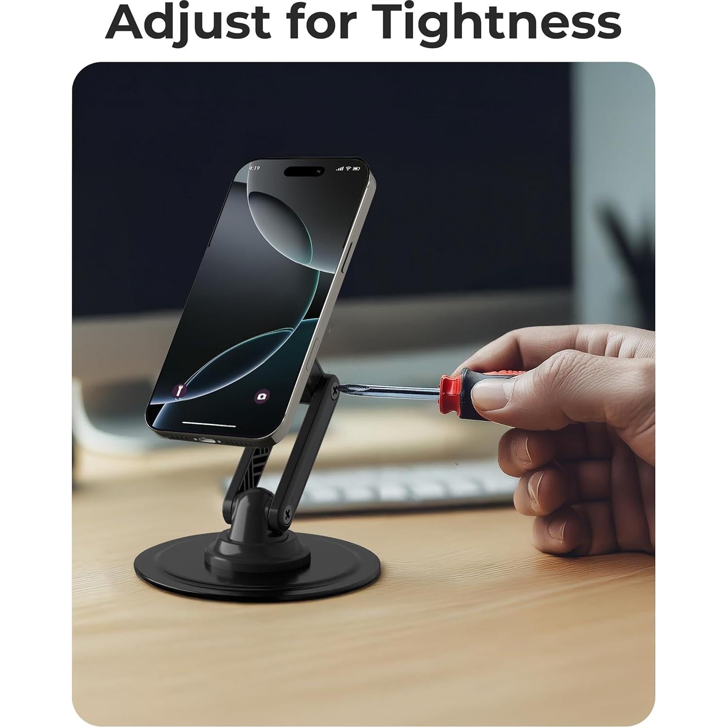 Soporte Cooper Mag360 para iPhone Ajustable 360° Negro