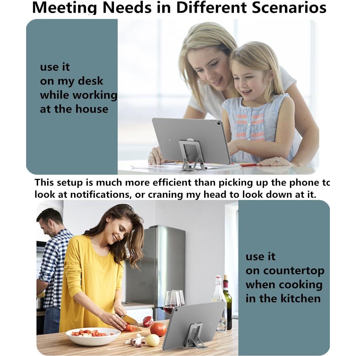 Soporte Plegable para Teléfono Móvil Abuzhen Negro