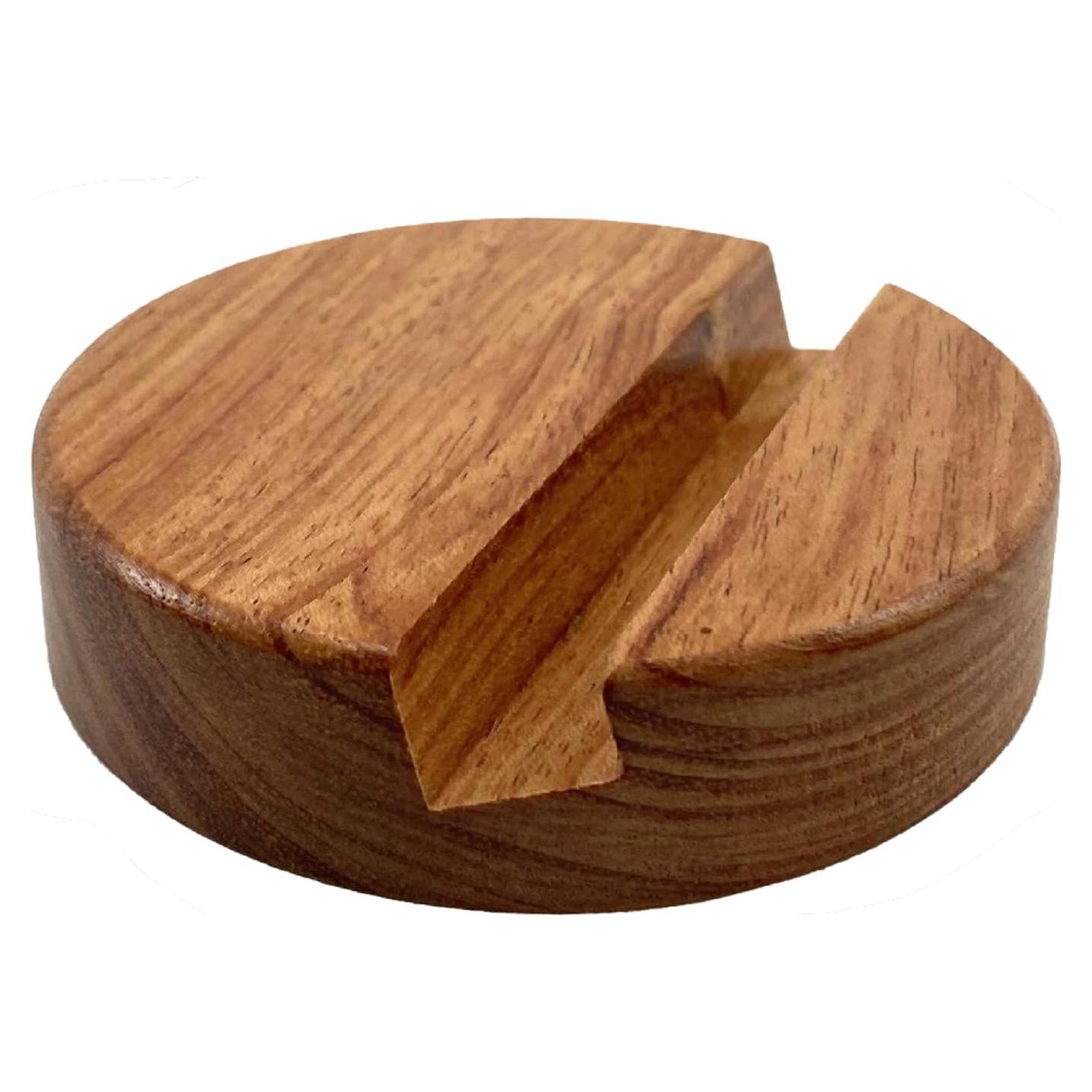 Soporte para teléfono de madera de rosa Enguang 5x20x20 cm