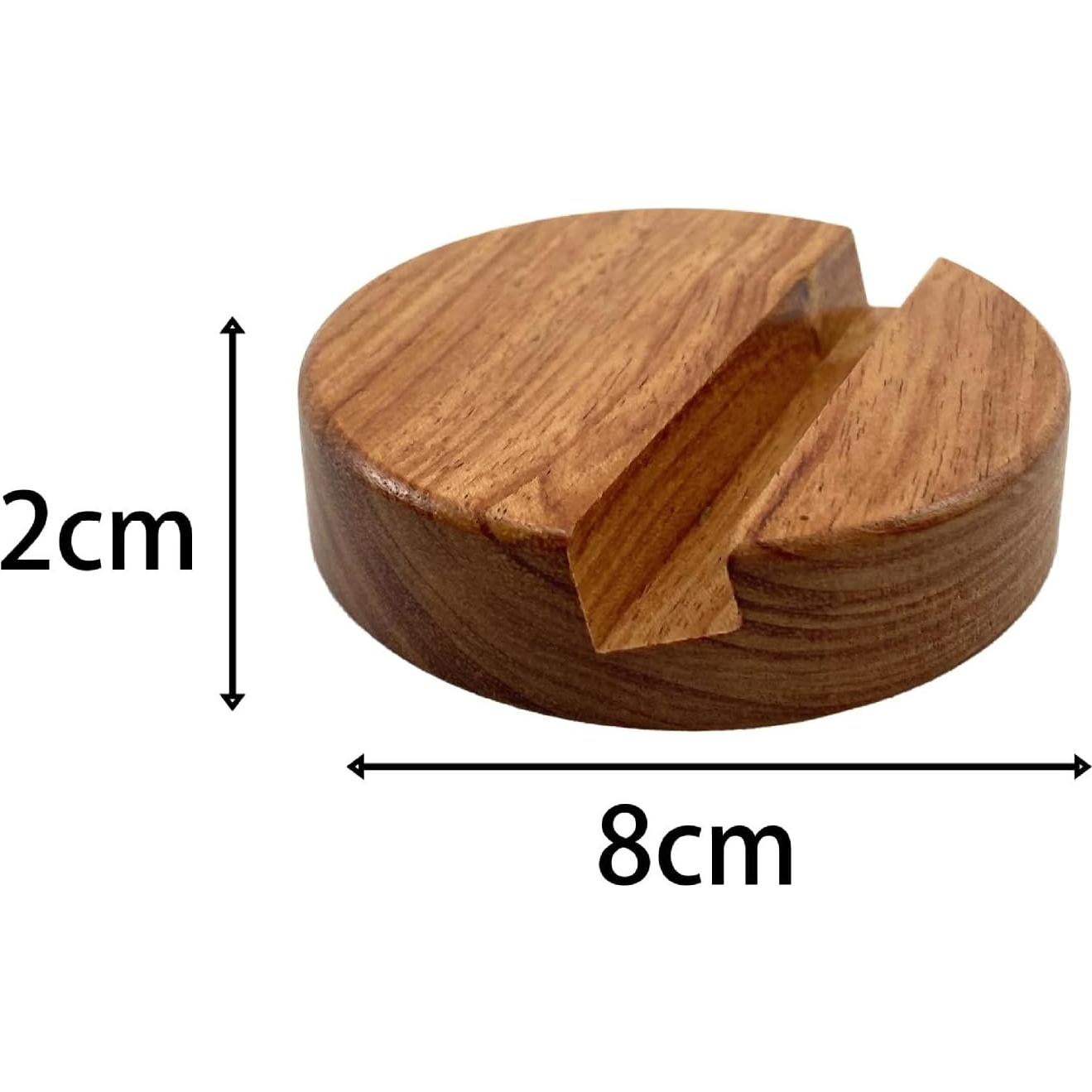 Soporte para teléfono de madera de rosa Enguang 5x20x20 cm