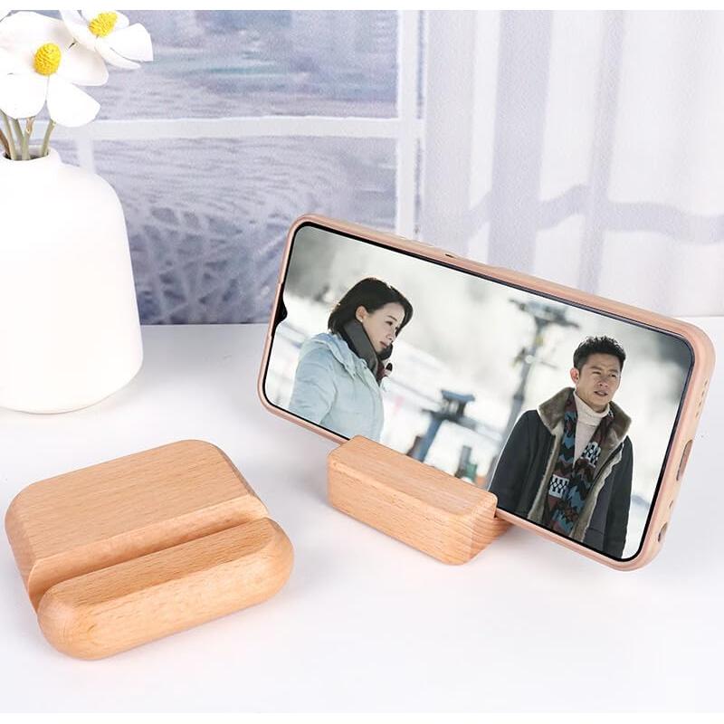 Soporte para teléfono de madera de rosa Enguang 5x20x20 cm