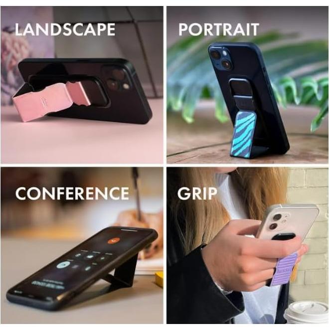 Soporte para teléfono CLCKR negro reflectante - 40.64 g