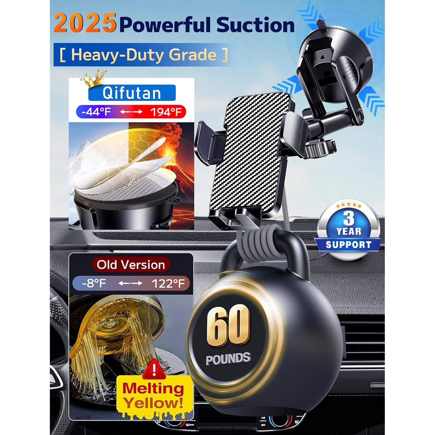 Soporte de Teléfono para Automóvil Qifutan Montado en Tablero