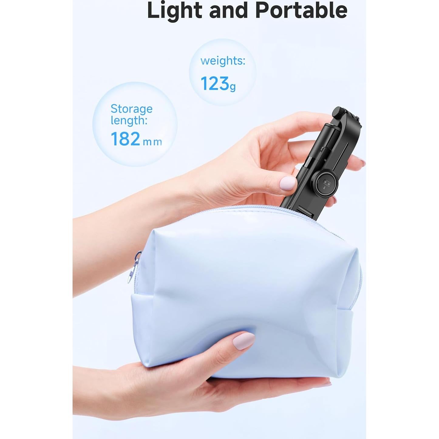 Bastón de Selfie Portátil 4 en 1 SHENZHEN F01 67.2 cm