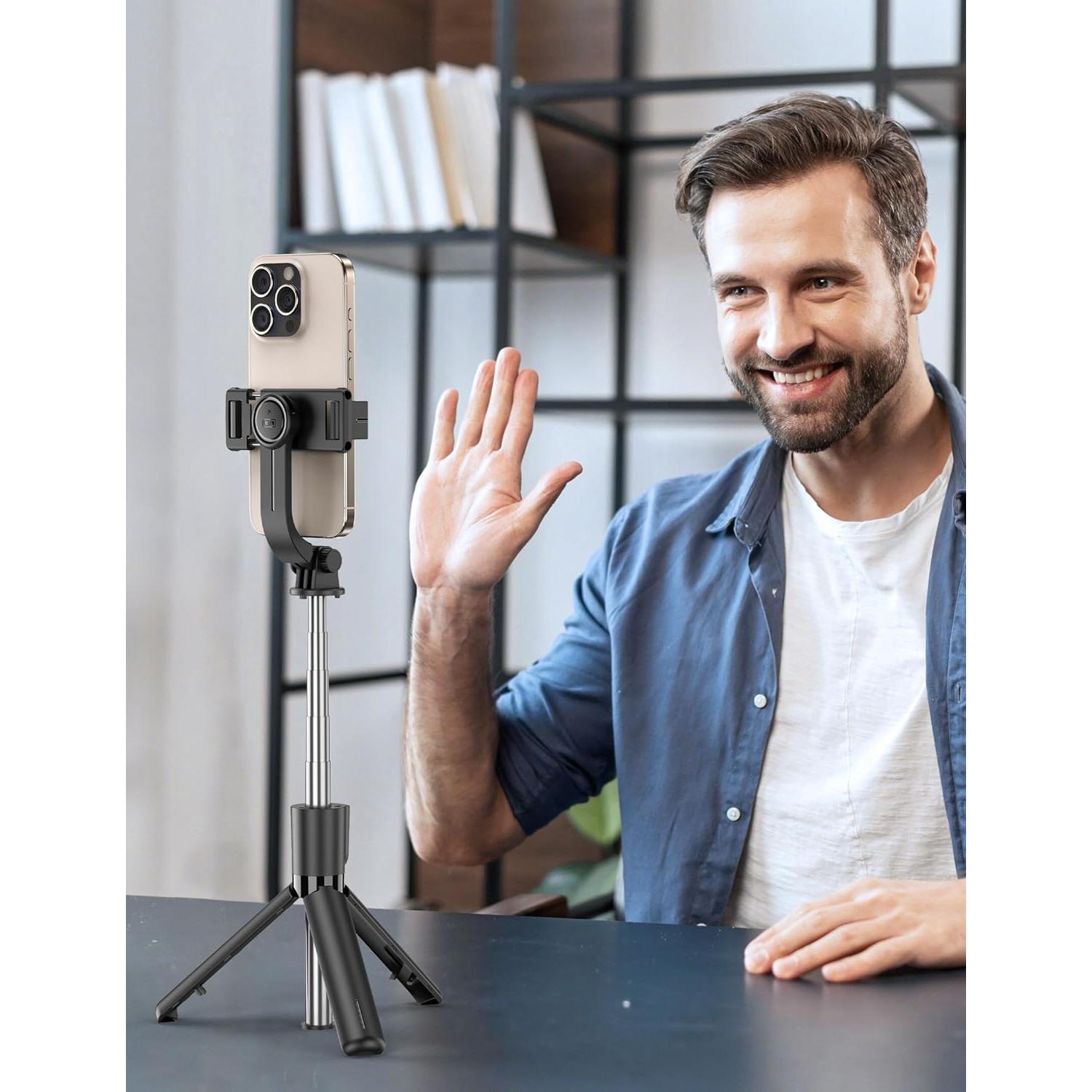 Bastón de Selfie Portátil 4 en 1 SHENZHEN F01 67.2 cm