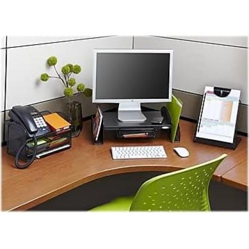 Organizador de Escritorio Safco Onyx con Cajón Negro