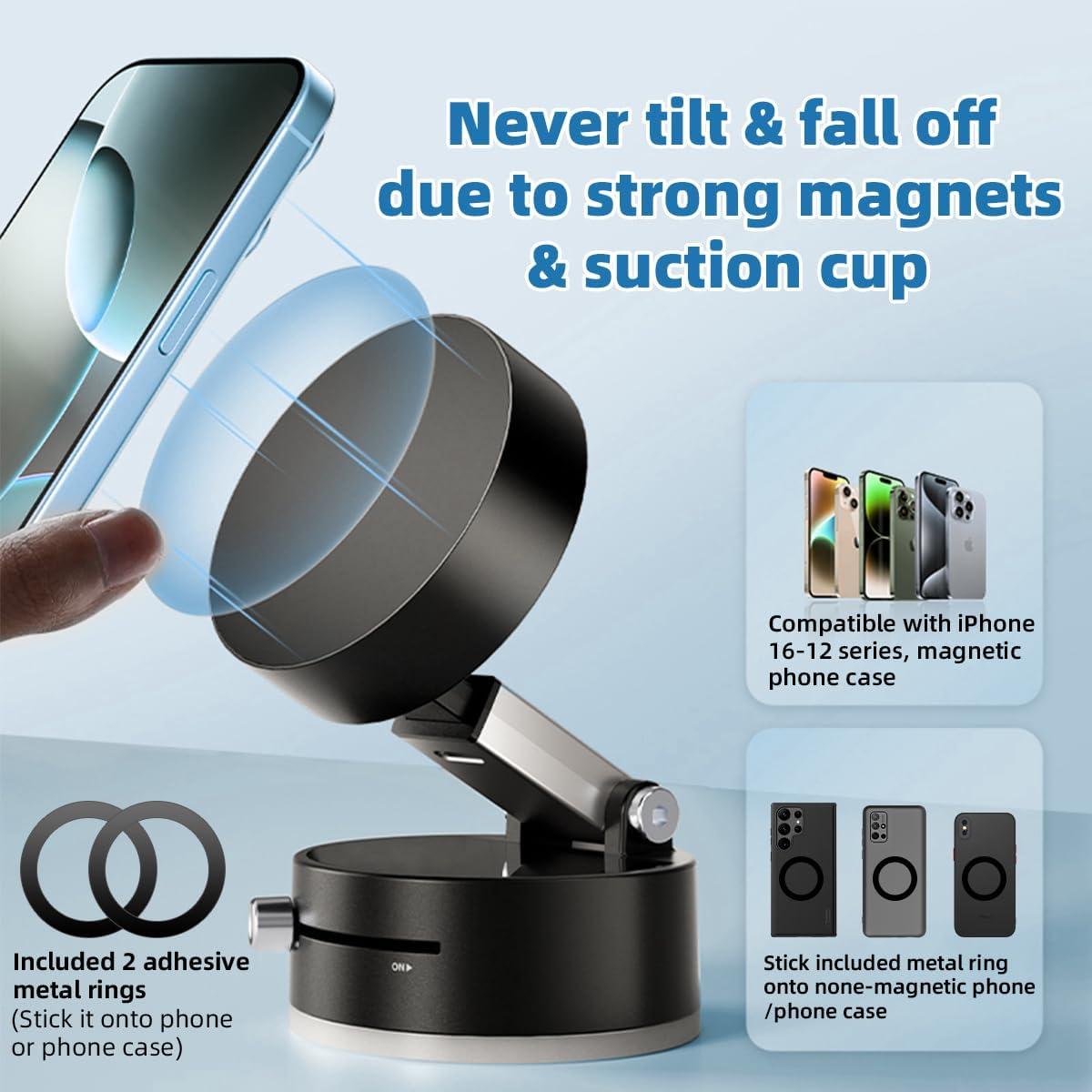 Soporte Magnético para Teléfono AUKSKY con Ventosa 360°