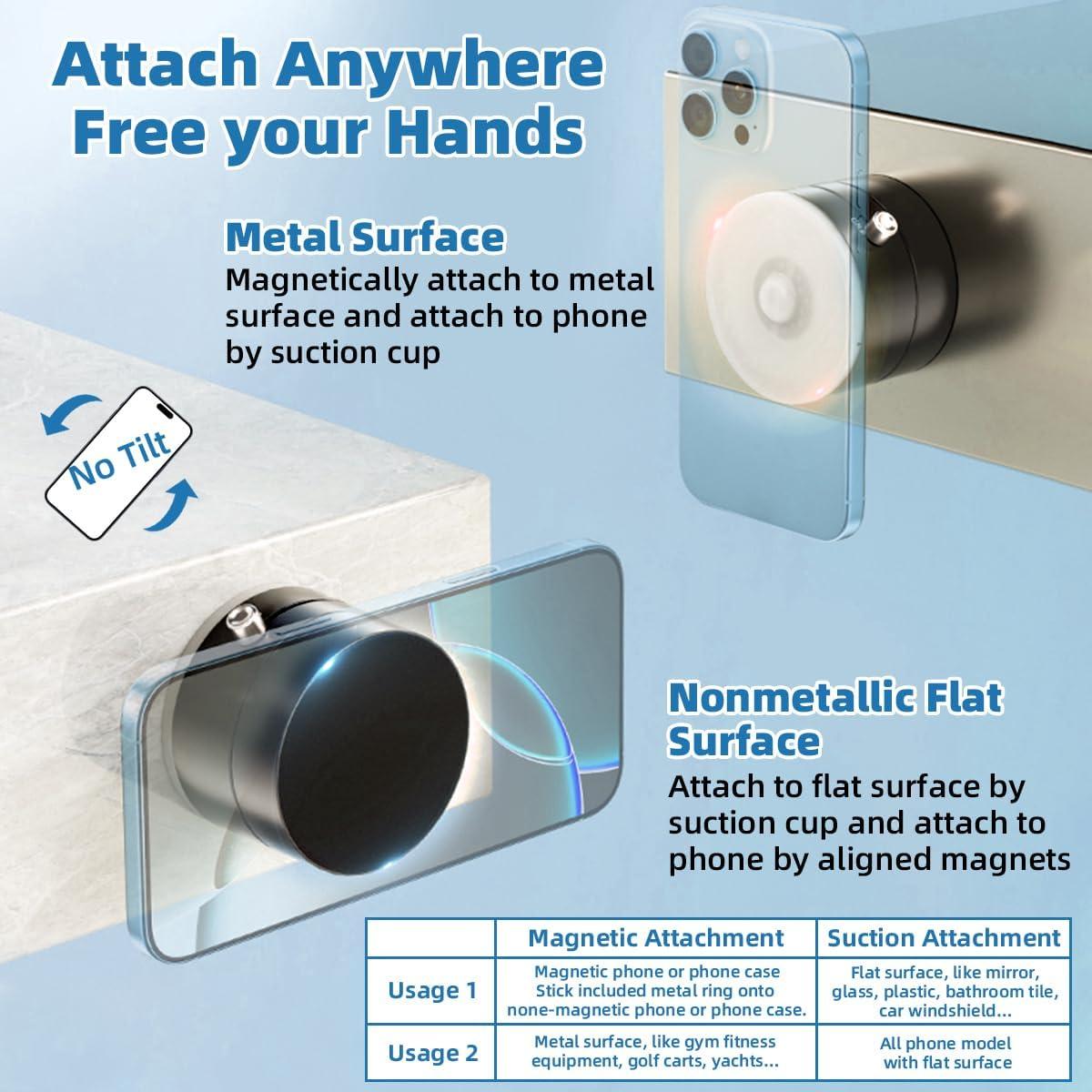 Soporte Magnético para Teléfono AUKSKY con Ventosa 360°