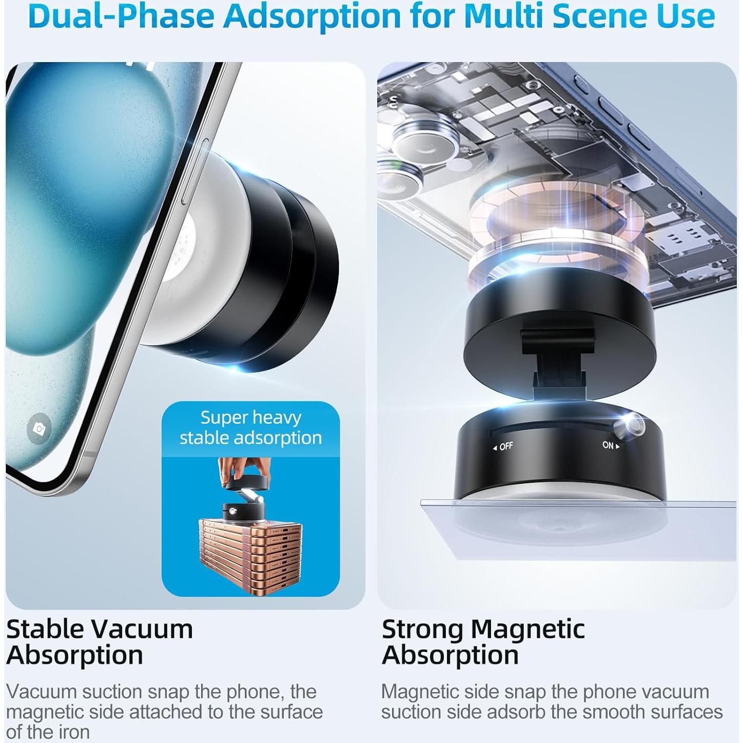 Soporte Magnético para Teléfono FONKEN Ajustable Negro