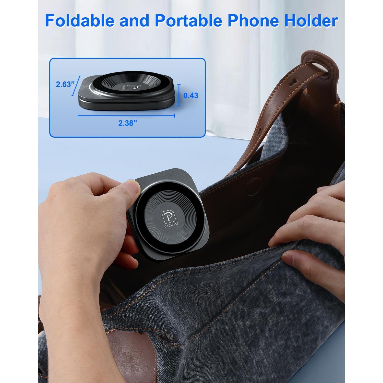 Soporte Magnético Plegable para Teléfono Aluminio Nediea Gris