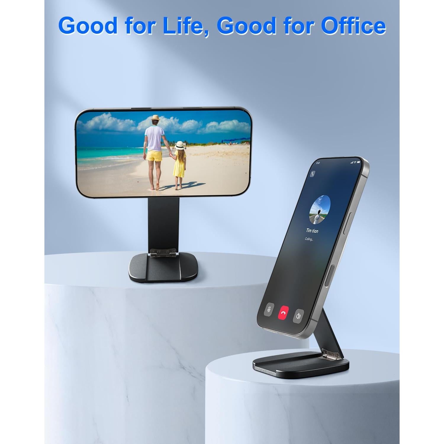 Soporte Magnético Plegable para Teléfono Aluminio Nediea Gris