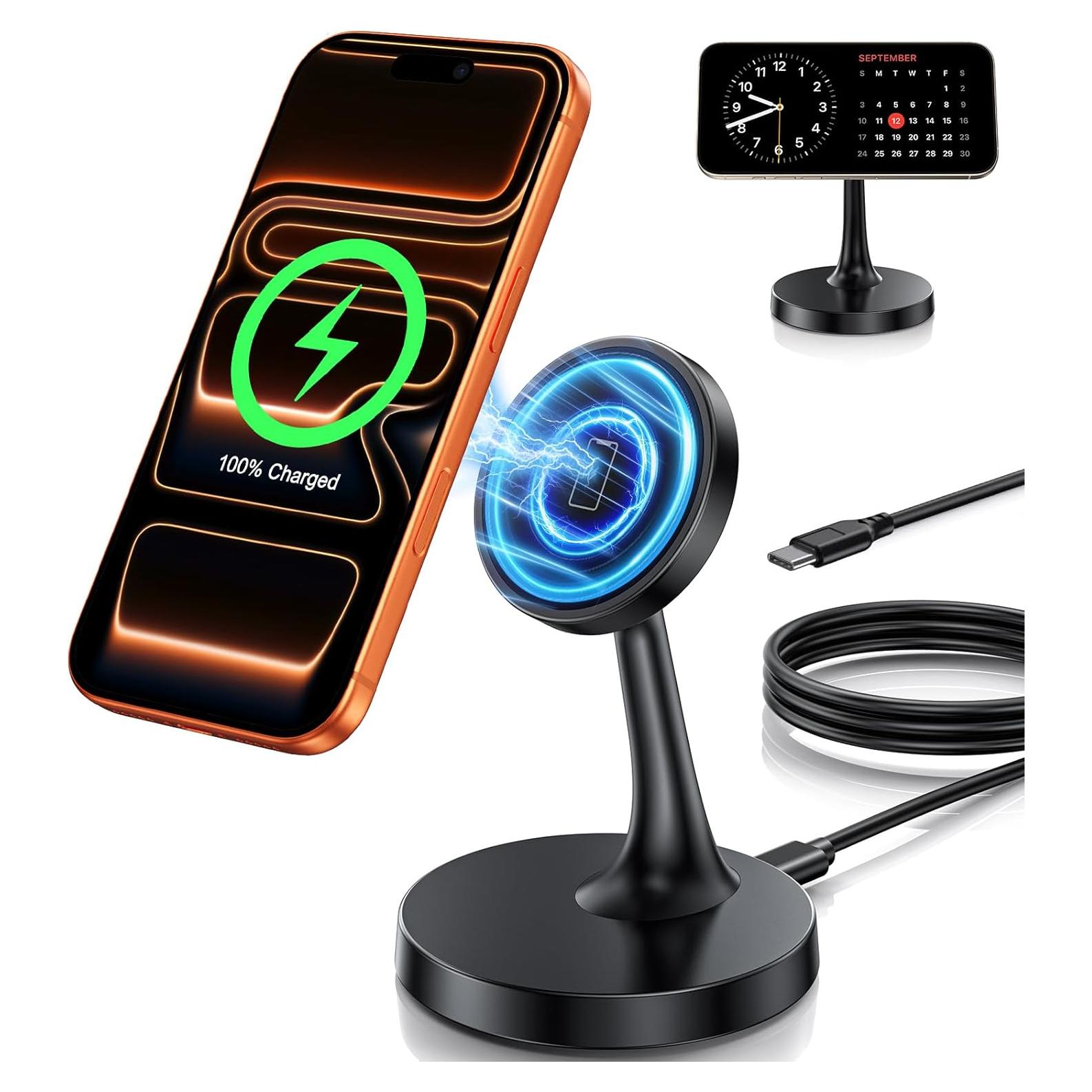 Soporte de Carga Inalámbrica Magnético MagSafe 15W para iPhone