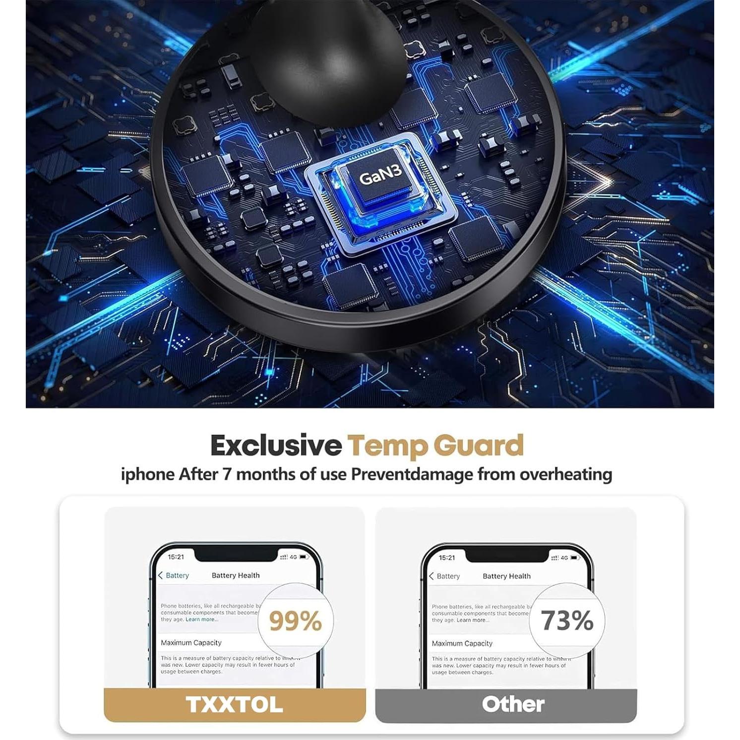 Soporte de Carga Inalámbrica Magnético MagSafe 15W para iPhone