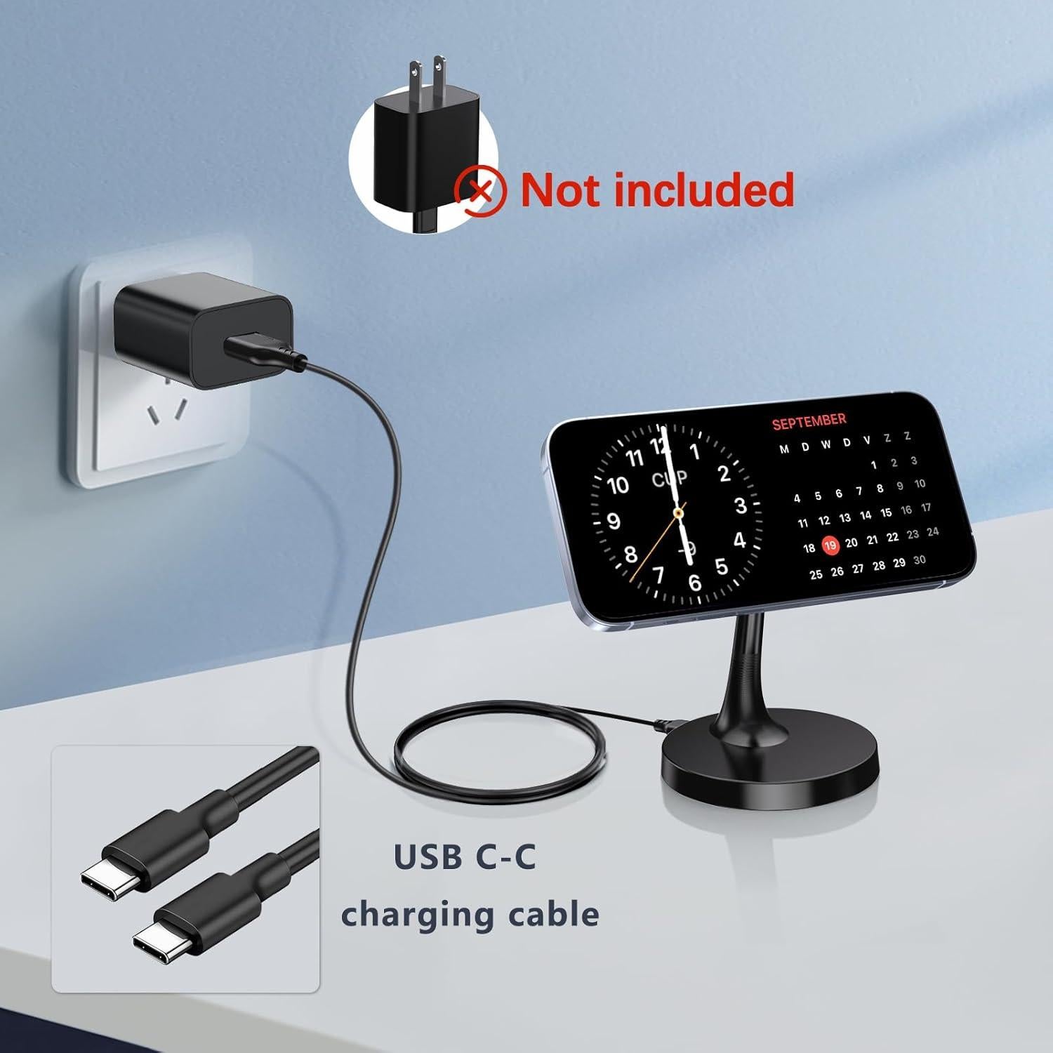 Soporte de Carga Inalámbrica Magnético MagSafe 15W para iPhone