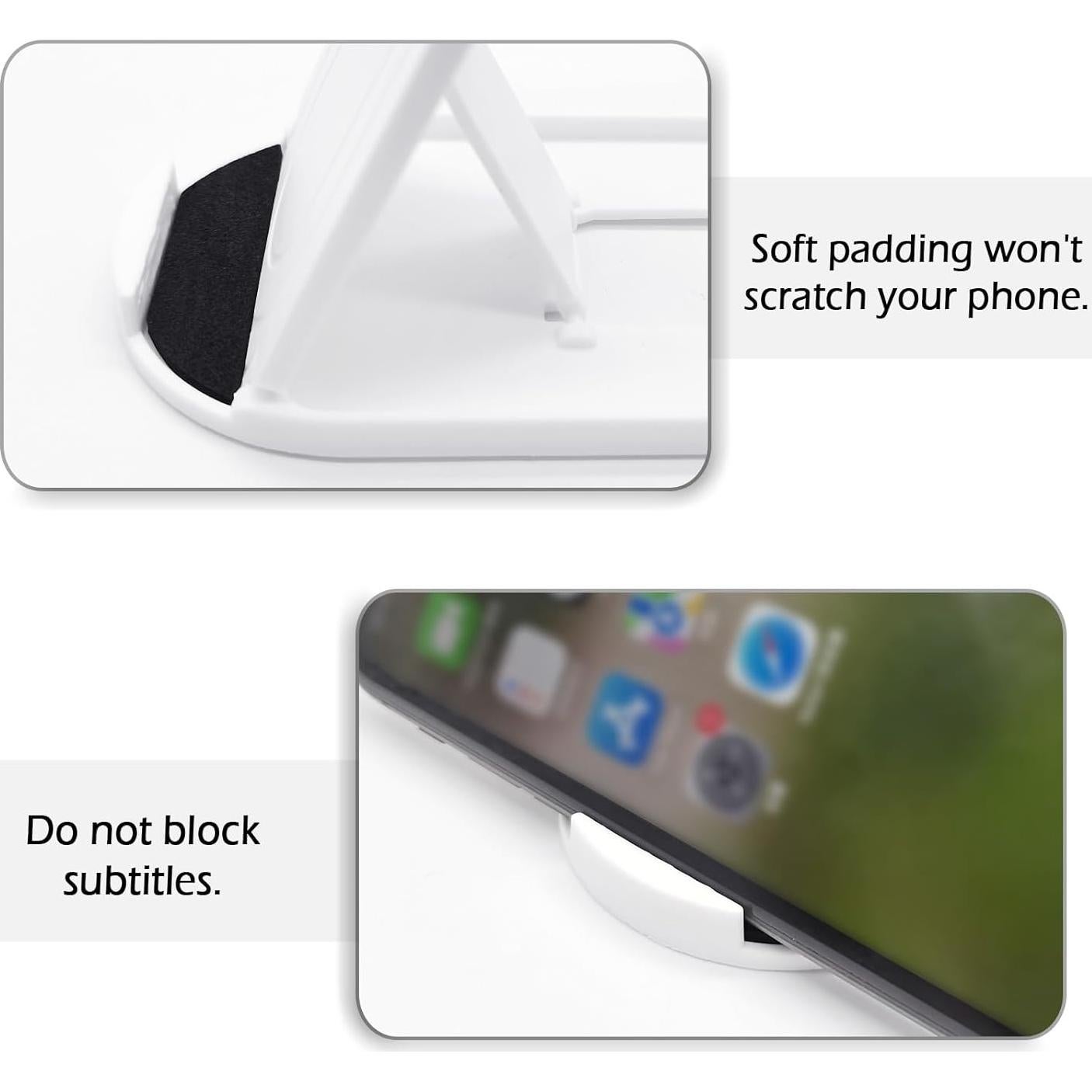 Soporte Plegable para Teléfono Móvil 2 Pack gsplmm Negro y Blanco