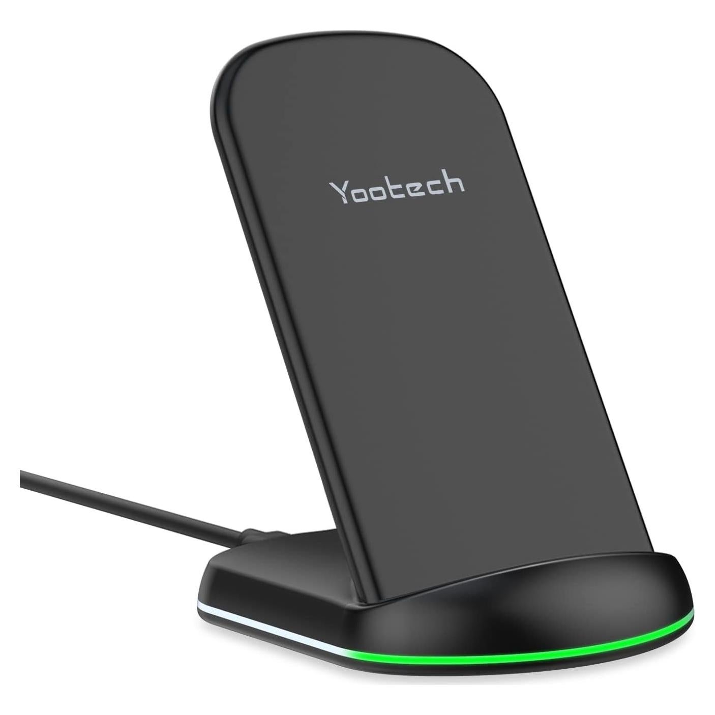 Cargador Inalámbrico Yootech 10W Soporte Carga Rápida USB-C