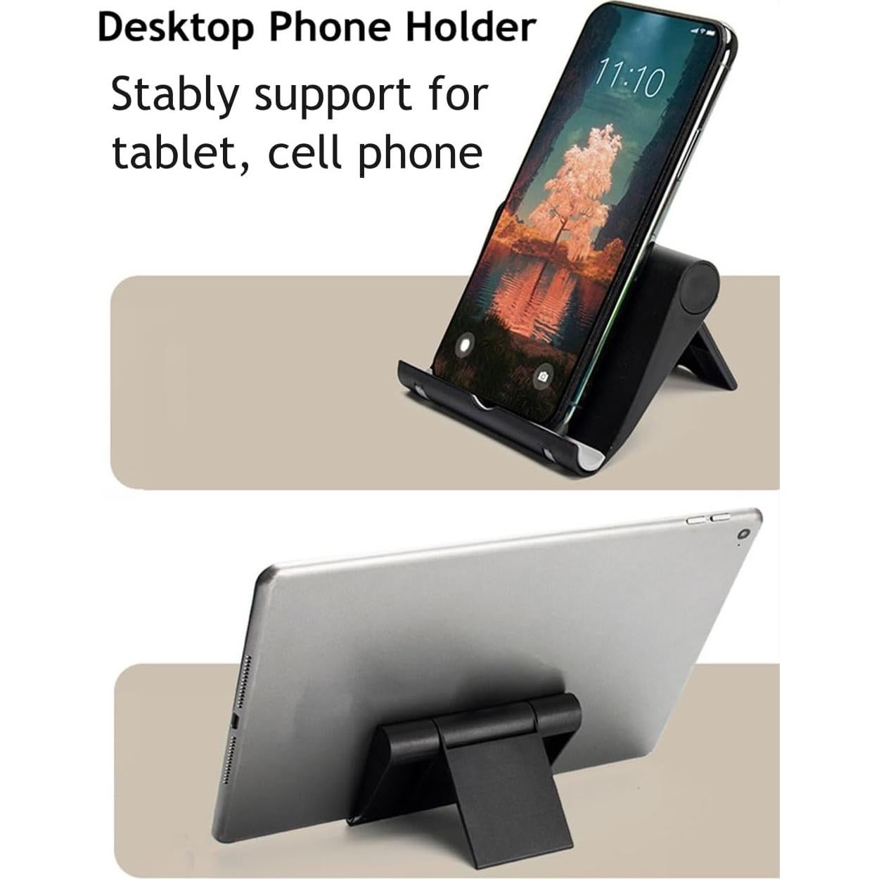 Soporte Plegable para Teléfono Móvil JUSDIQIR Negro