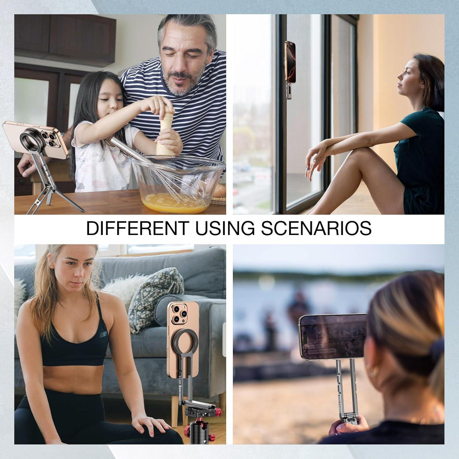 Soporte trípode magnético CAMOLO para iPhone Magsafe 21,59 cm