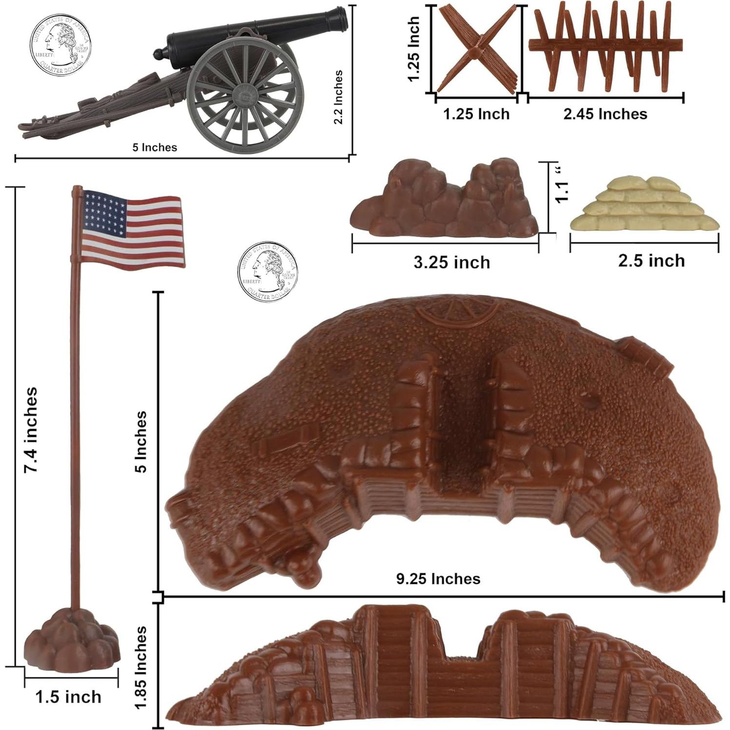 BMC Toys Batalla de Atlanta 71pc Soldados Plástico 1:32