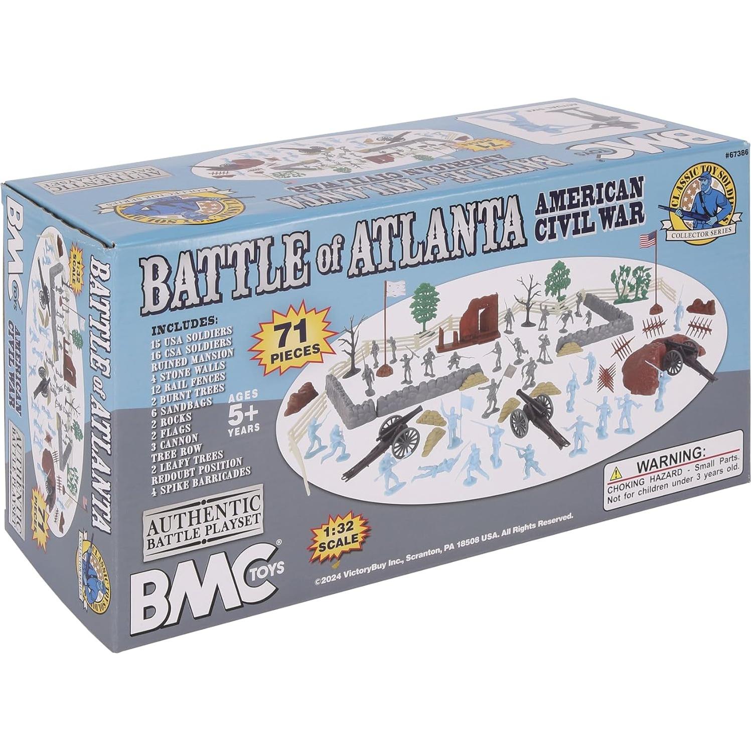 BMC Toys Batalla de Atlanta 71pc Soldados Plástico 1:32