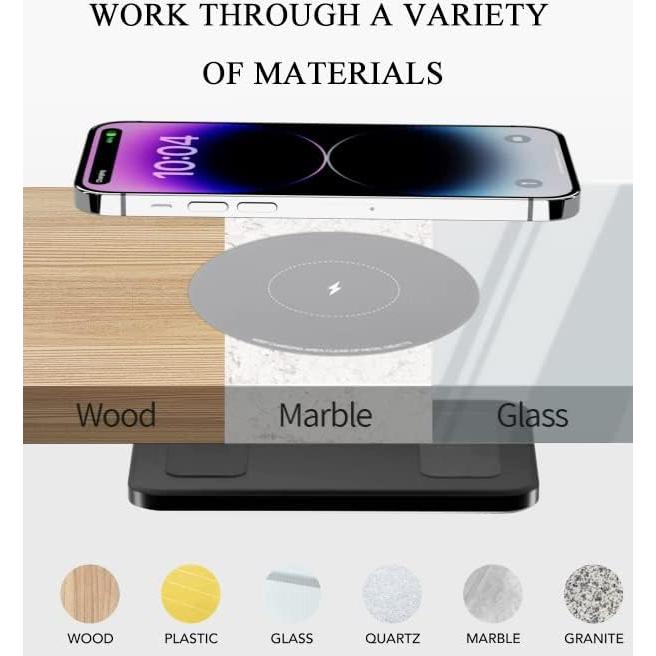 Cargador Inalámbrico Invisible NiiTTER 50mm para iPhone y Samsung