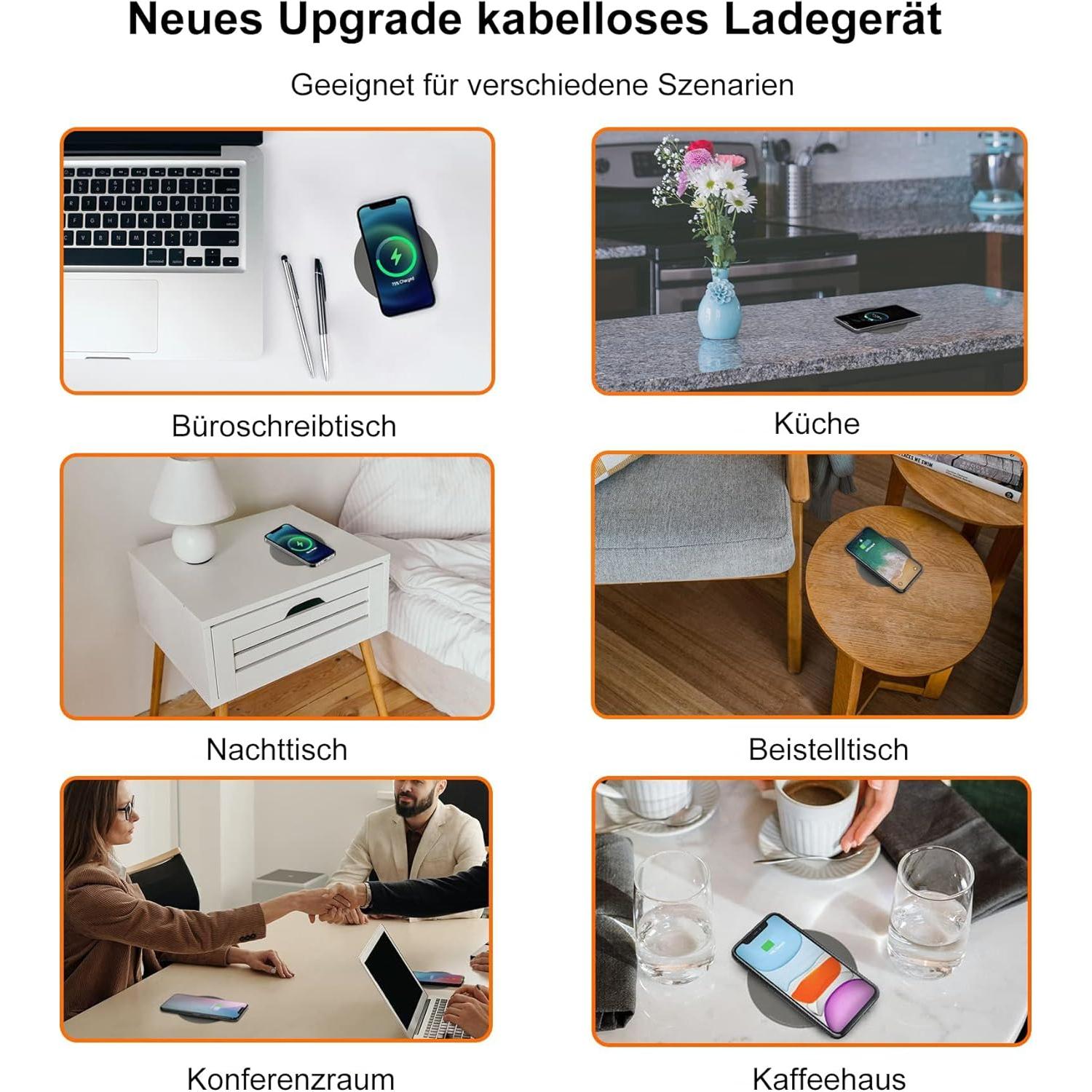 Cargador Inalámbrico Bajo Escritorio NiiTTER XE50-C 50mm