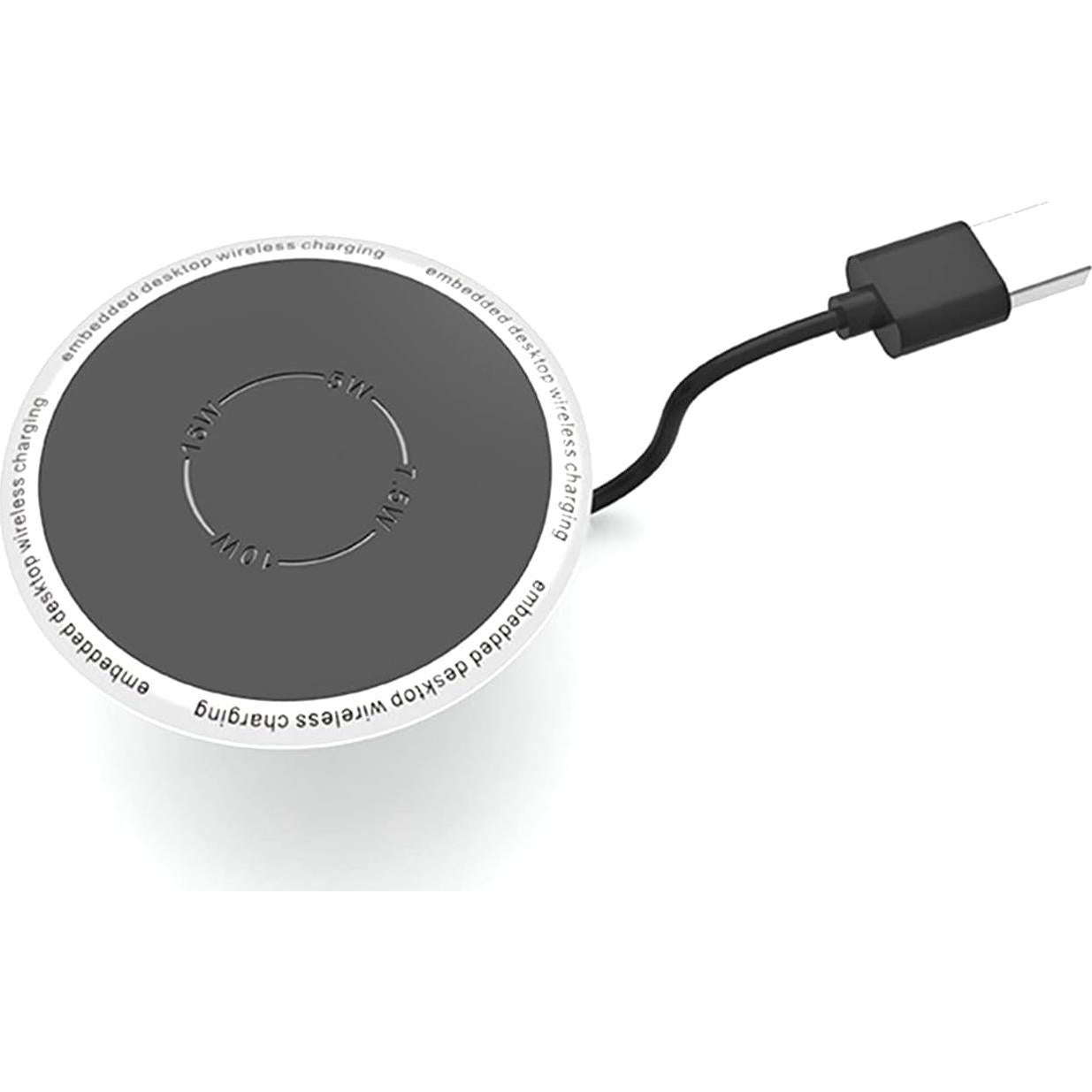 Cargador Inalámbrico Empotrado YMY W2 QI 15W para iPhone y Samsung