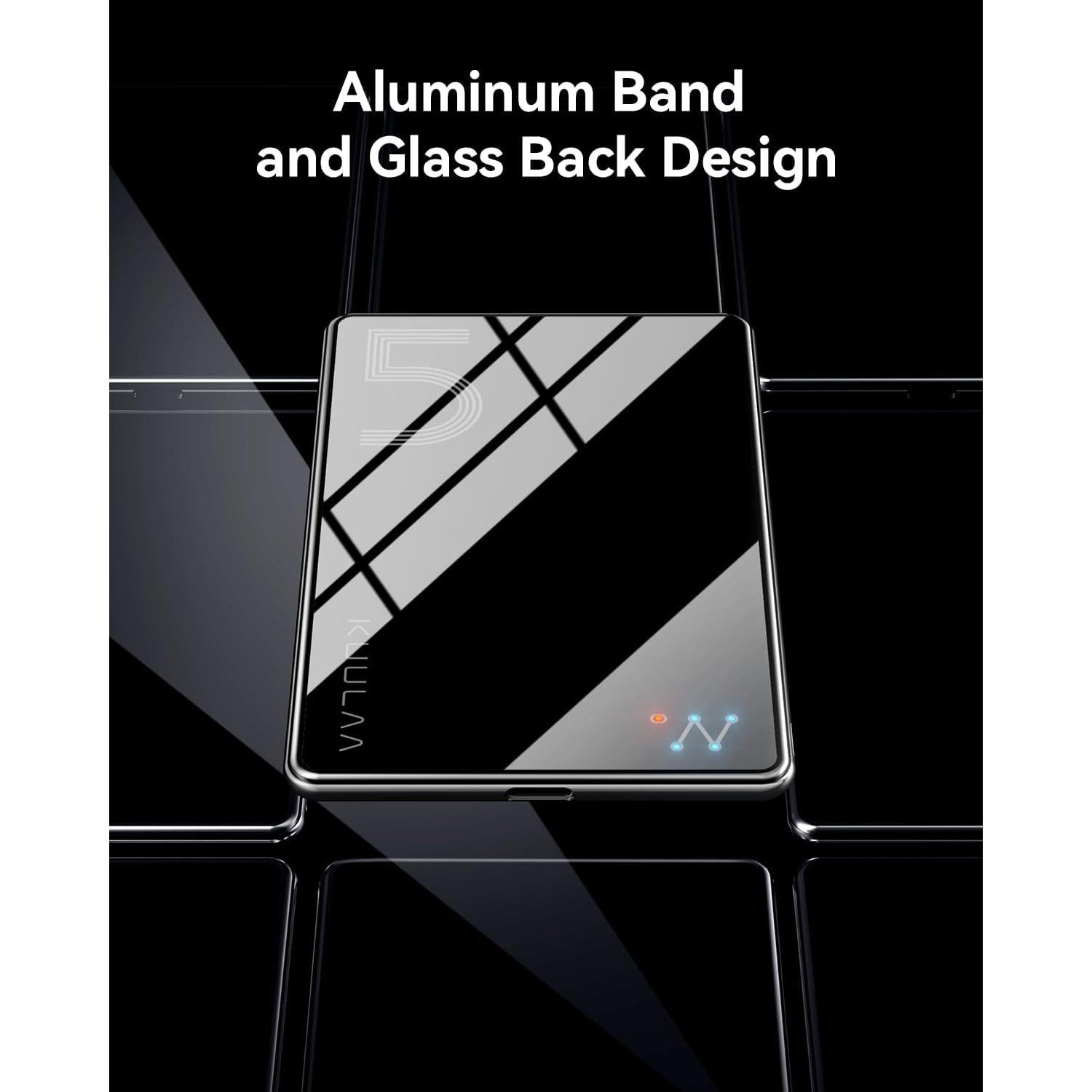 Banco de Poder Inalámbrico Kuulaa 5000mAh Delgado Negro