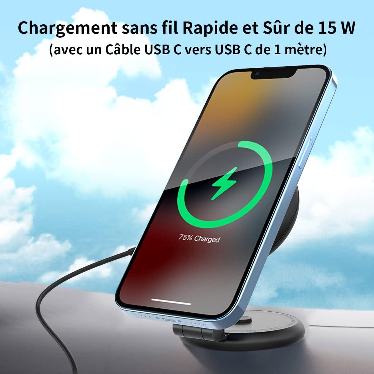 Soporte Carga Inalámbrica Magnético PETERONG para Tesla 15W