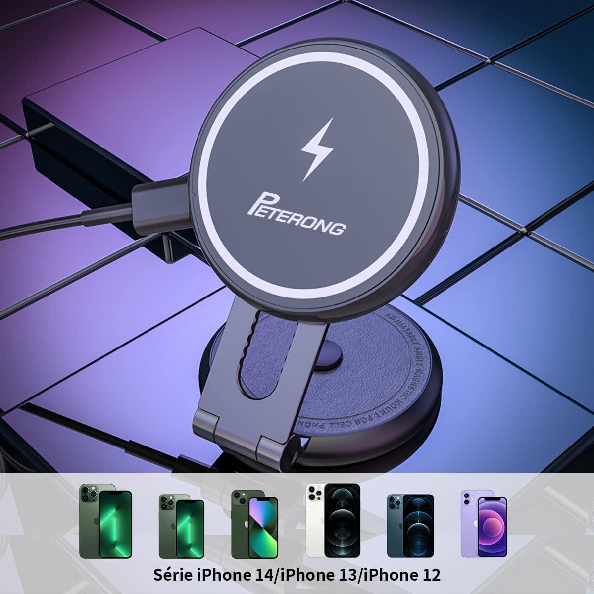 Soporte Carga Inalámbrica Magnético PETERONG para Tesla 15W