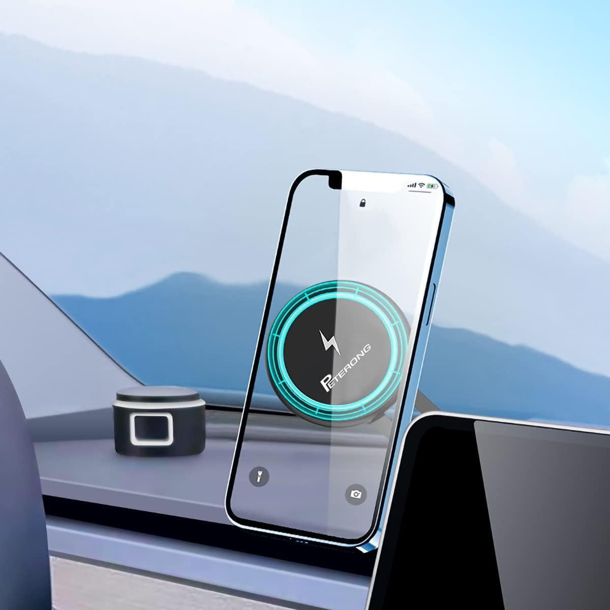 Soporte Carga Inalámbrica Magnético PETERONG para Tesla 15W