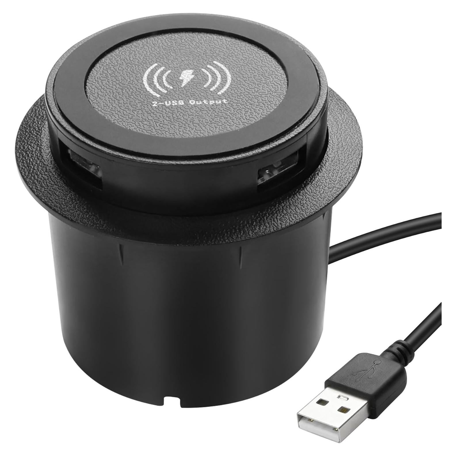 Cargador Inalámbrico 3-en-1 XMSJSIY 10W USB para Escritorio
