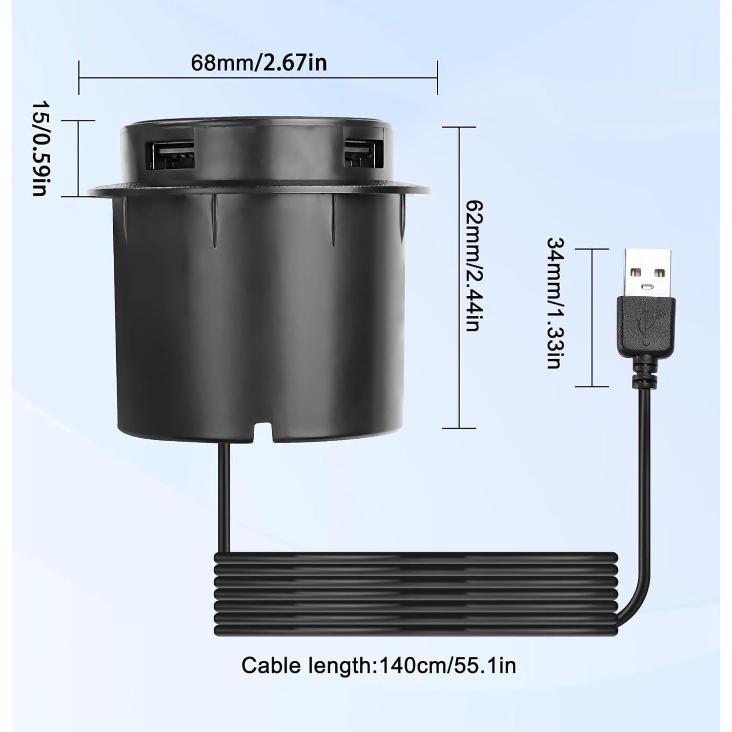 Cargador Inalámbrico 3-en-1 XMSJSIY 10W USB para Escritorio