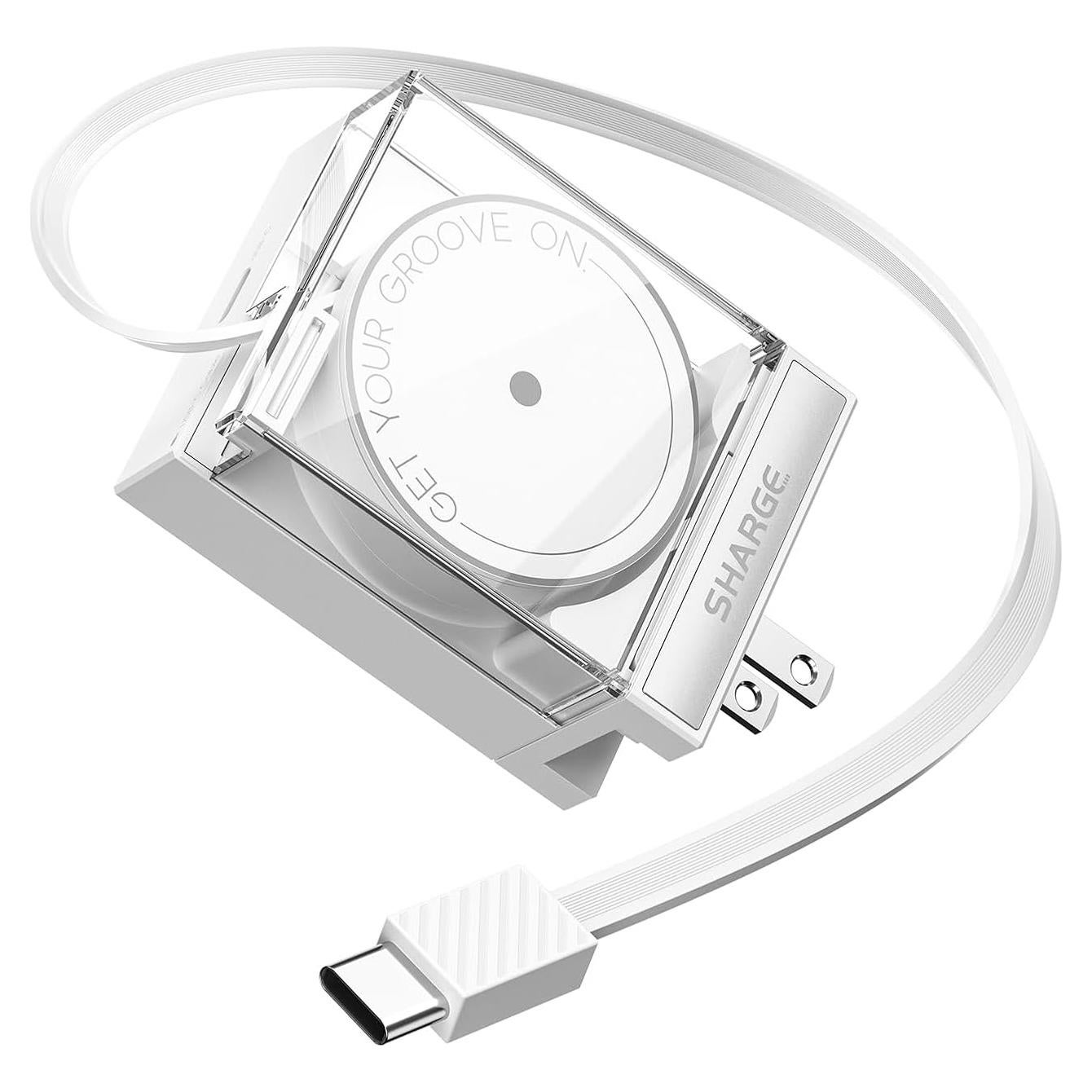 Cargador USB C Retráctil 65W Sharge con Cable para MacBook