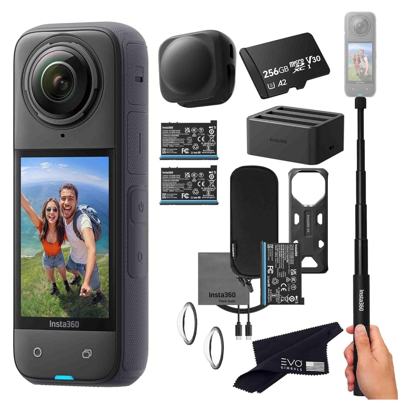 Cámara de Acción 360 Insta360 X4 8K + 2 Baterías 256GB