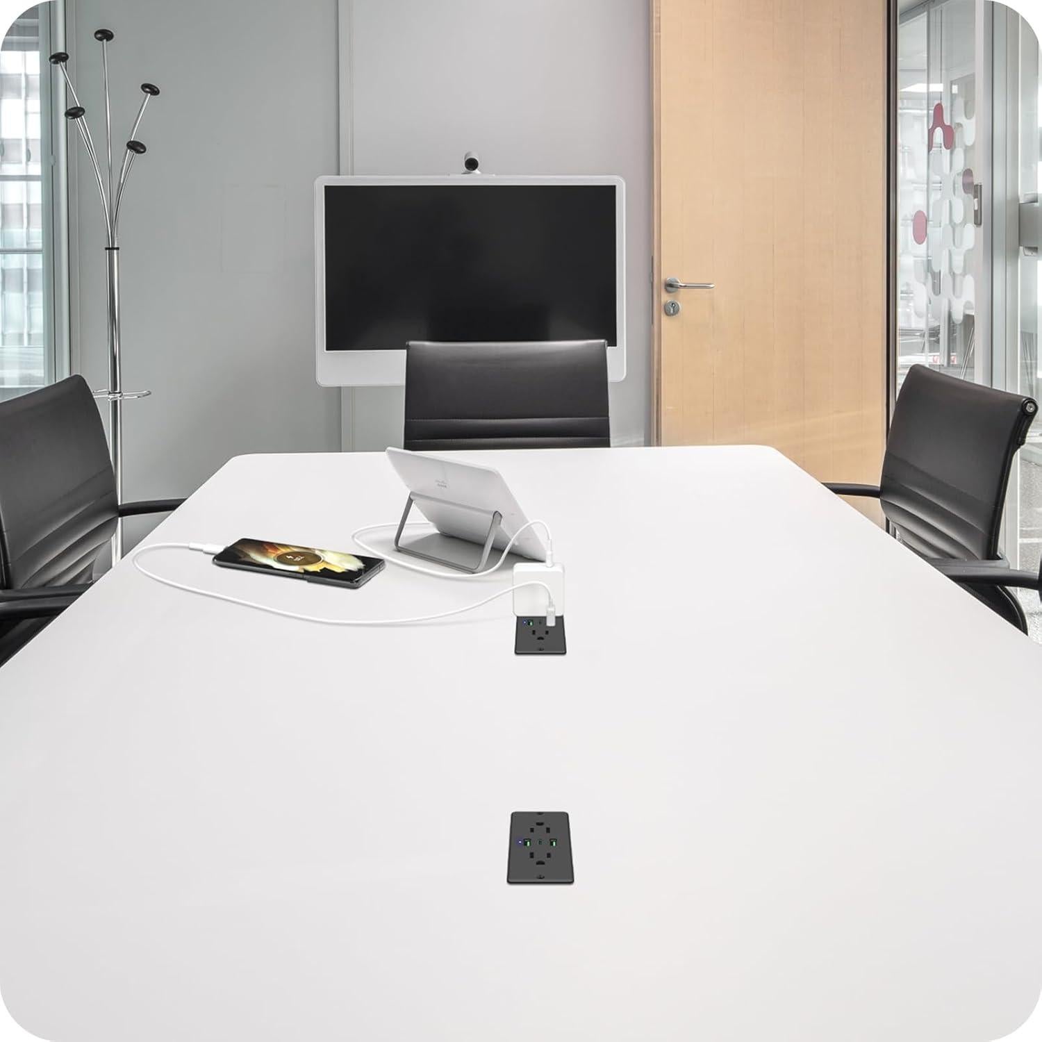 Toma de Corriente Empotrada HHSOET 45W con USB y USB-C