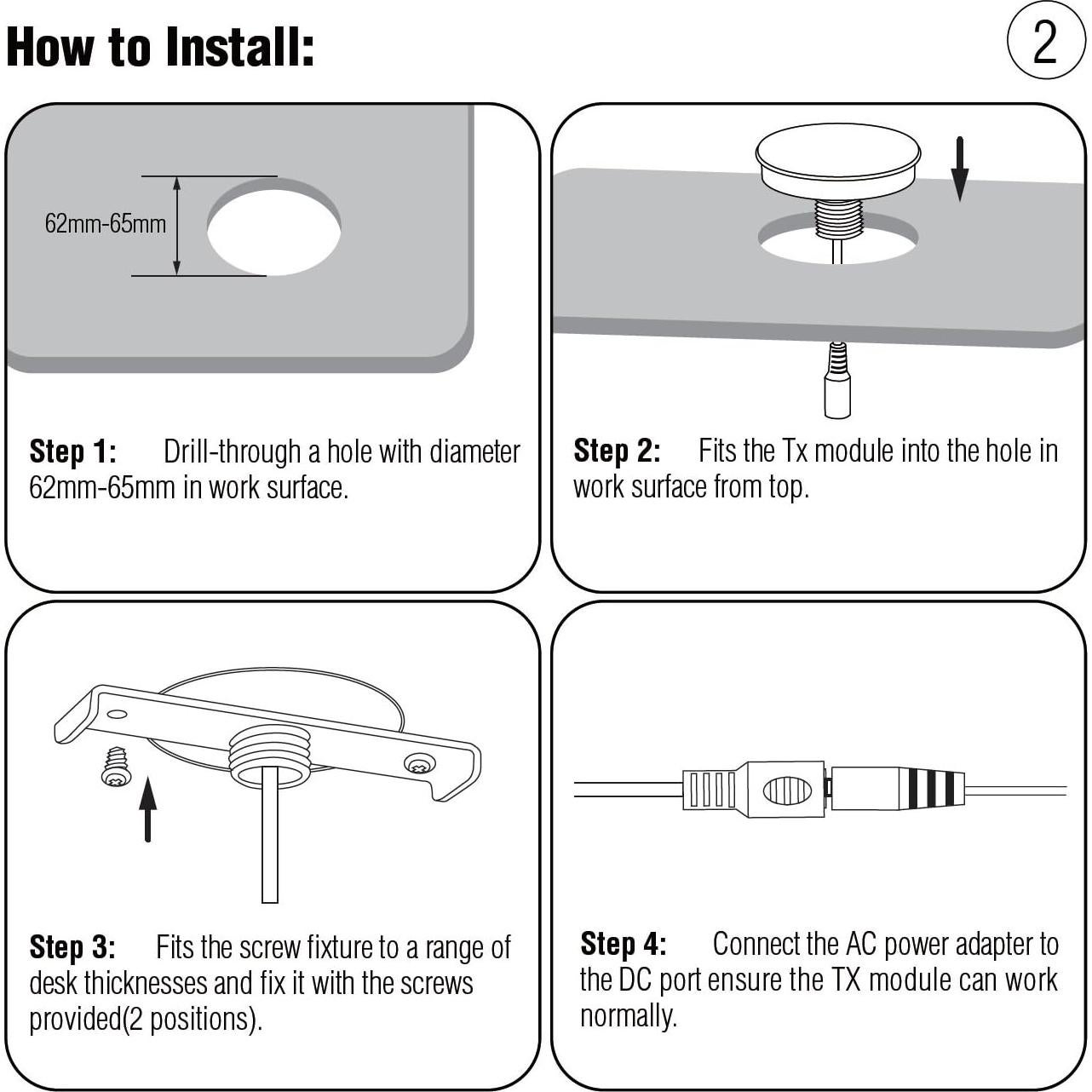 Almohadilla de Carga Inalámbrica NTW AirEnergy para Muebles