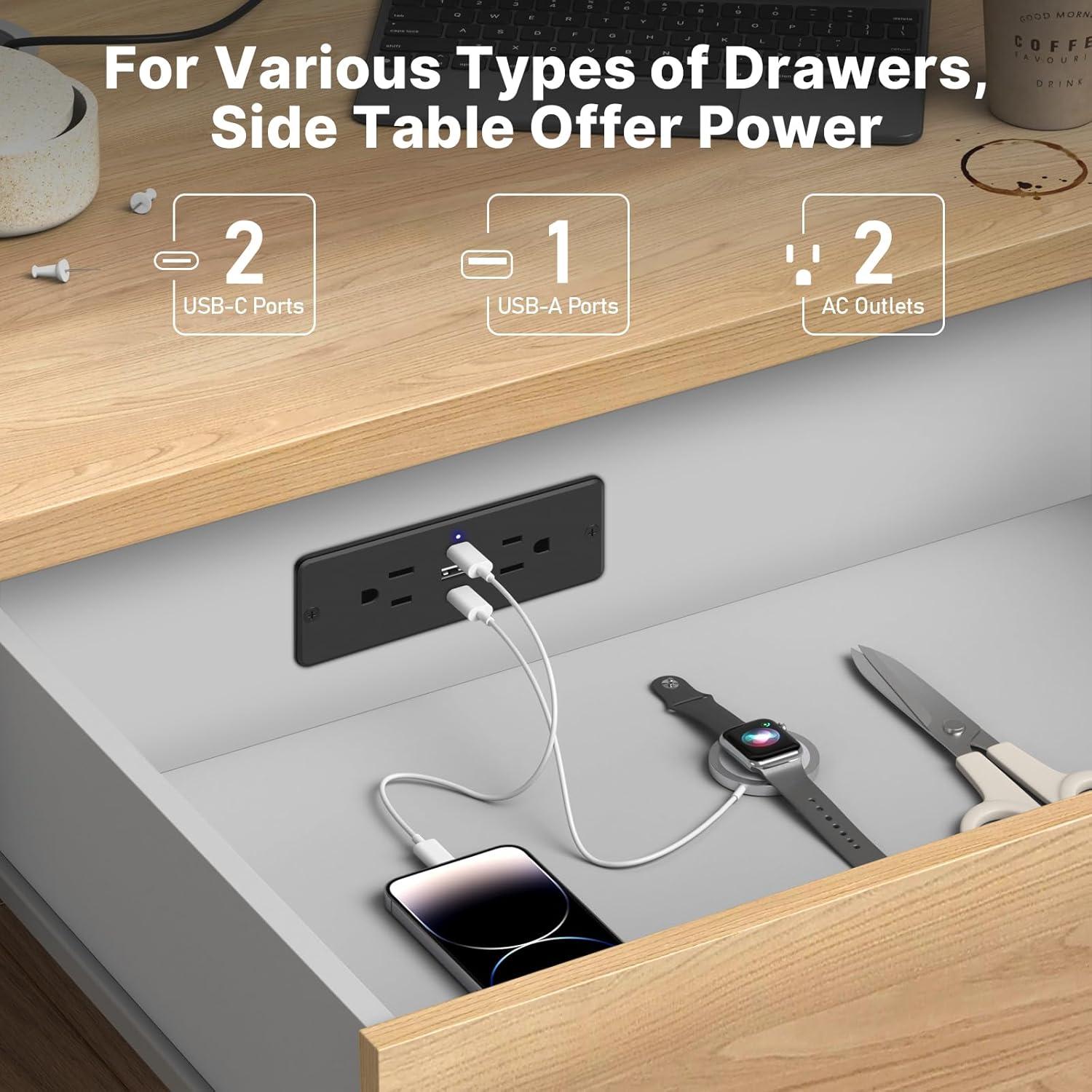 Toma de Corriente Empotrada CCCEI con USB-C 20W 6FT