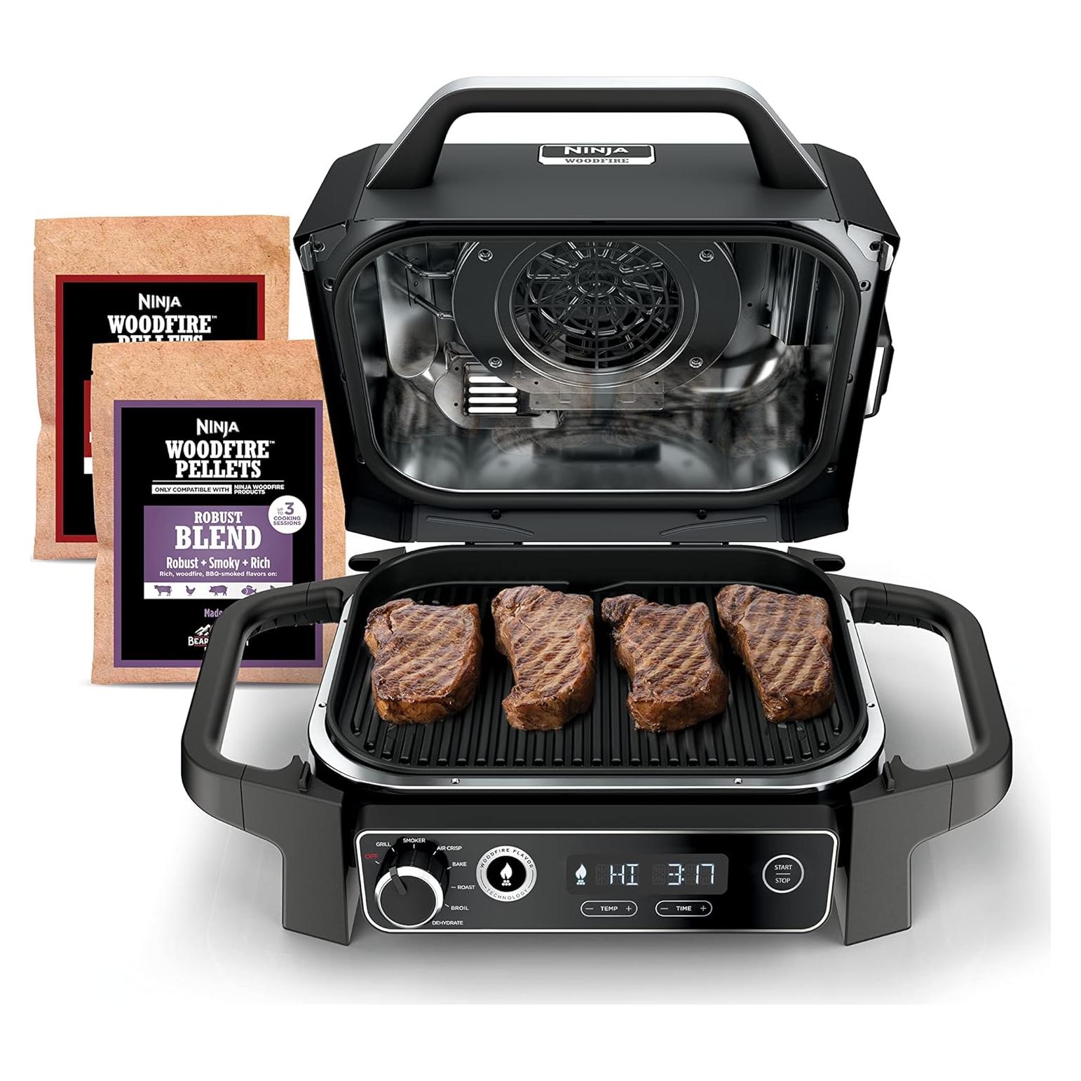 Parrilla Ninja Woodfire OG701 7-en-1 Eléctrica 13.88 kg