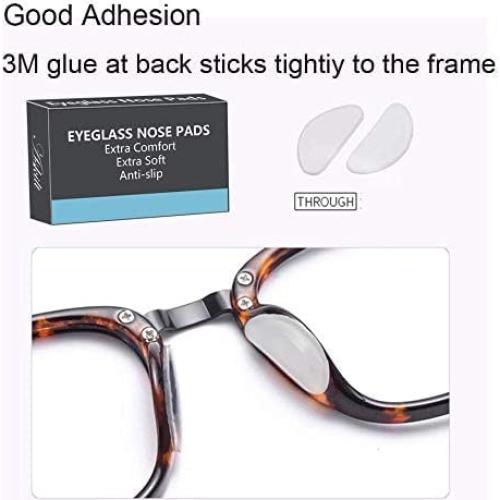 Almohadillas para nariz de gafas Askilt 12 pares antideslizantes