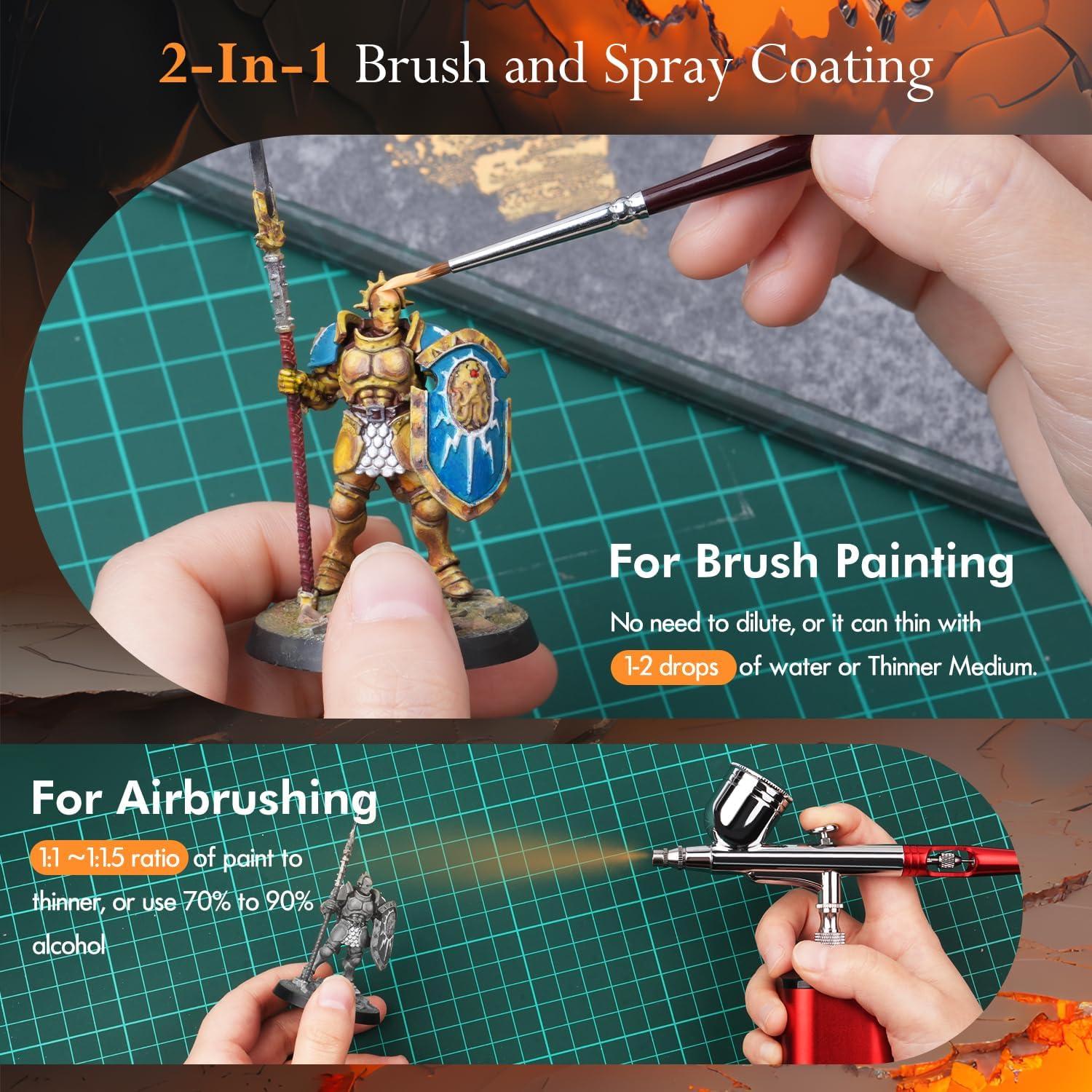 Juego de Pintura Acrílica Golden Maple 8 Colores Tono Piel